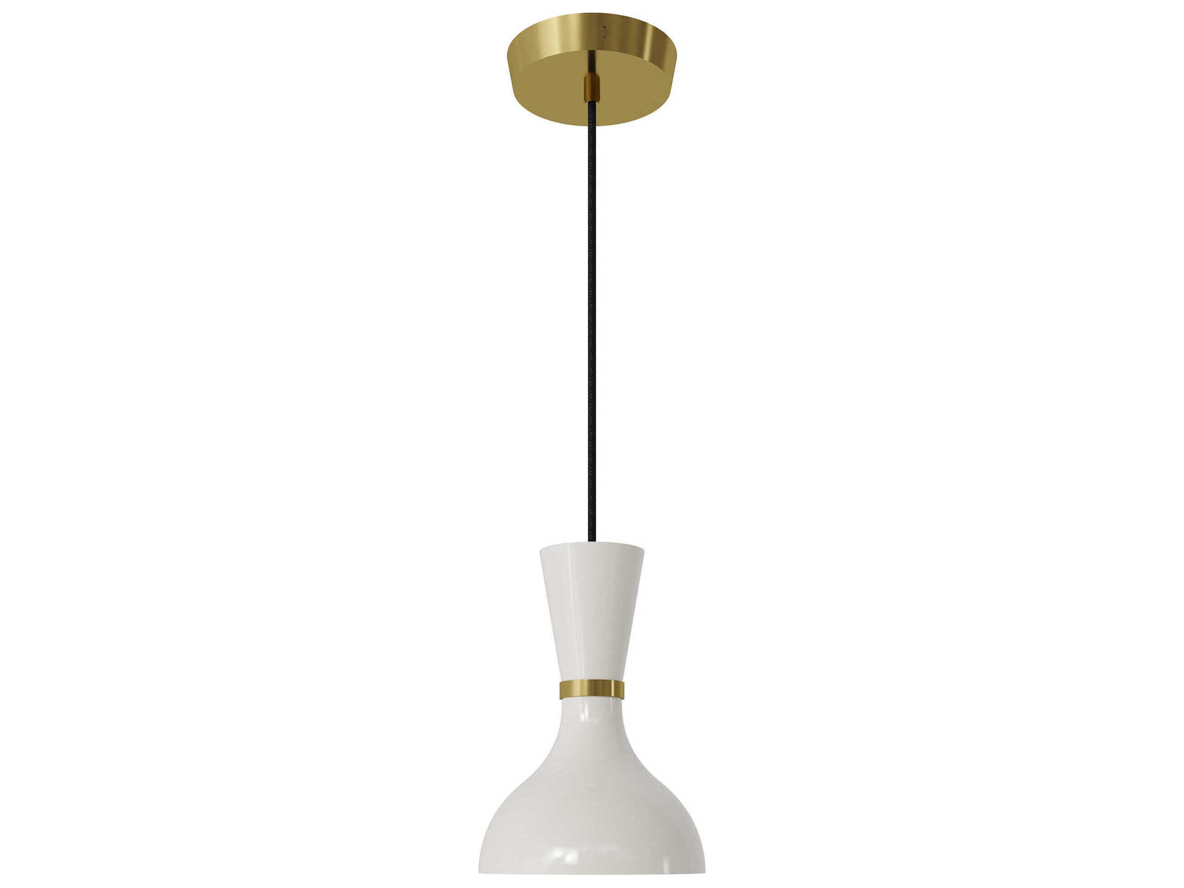 Robert Abbey Clare 1-Light Lily White Mini Pendant