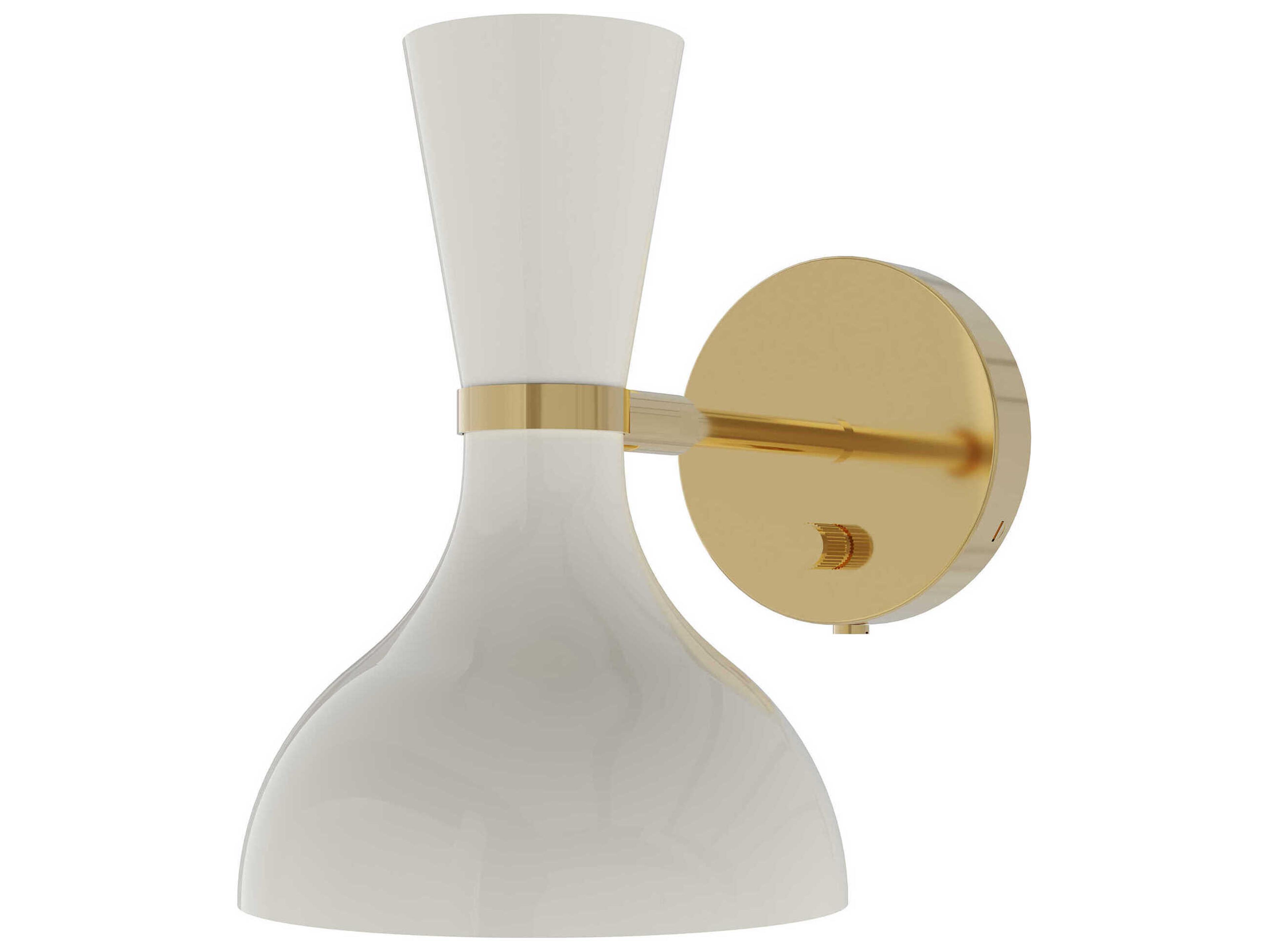 Robert Abbey Clare 1-Light Lily White Wall Sconce