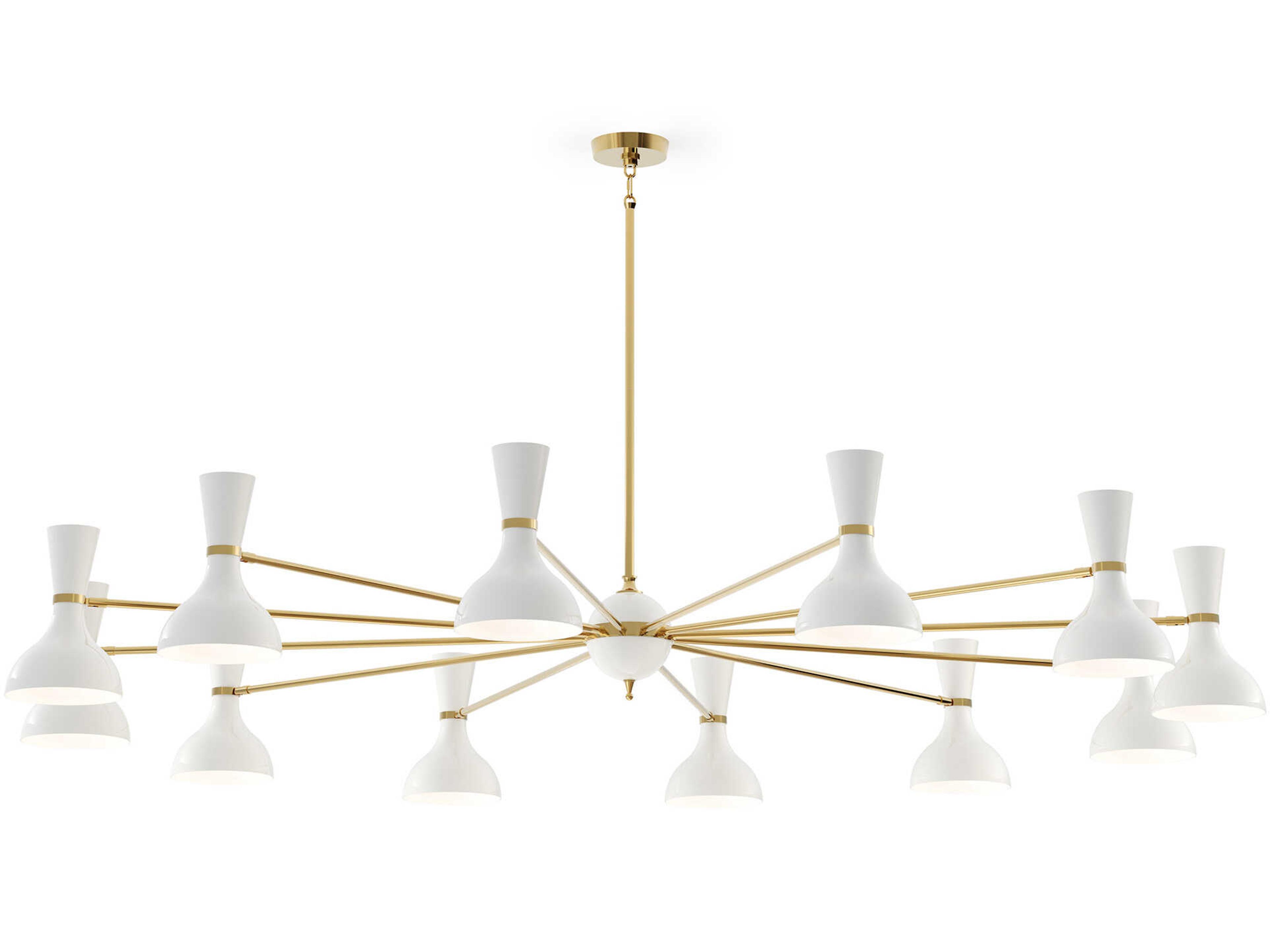 Robert Abbey Clare 12-Light Lily White Chandelier