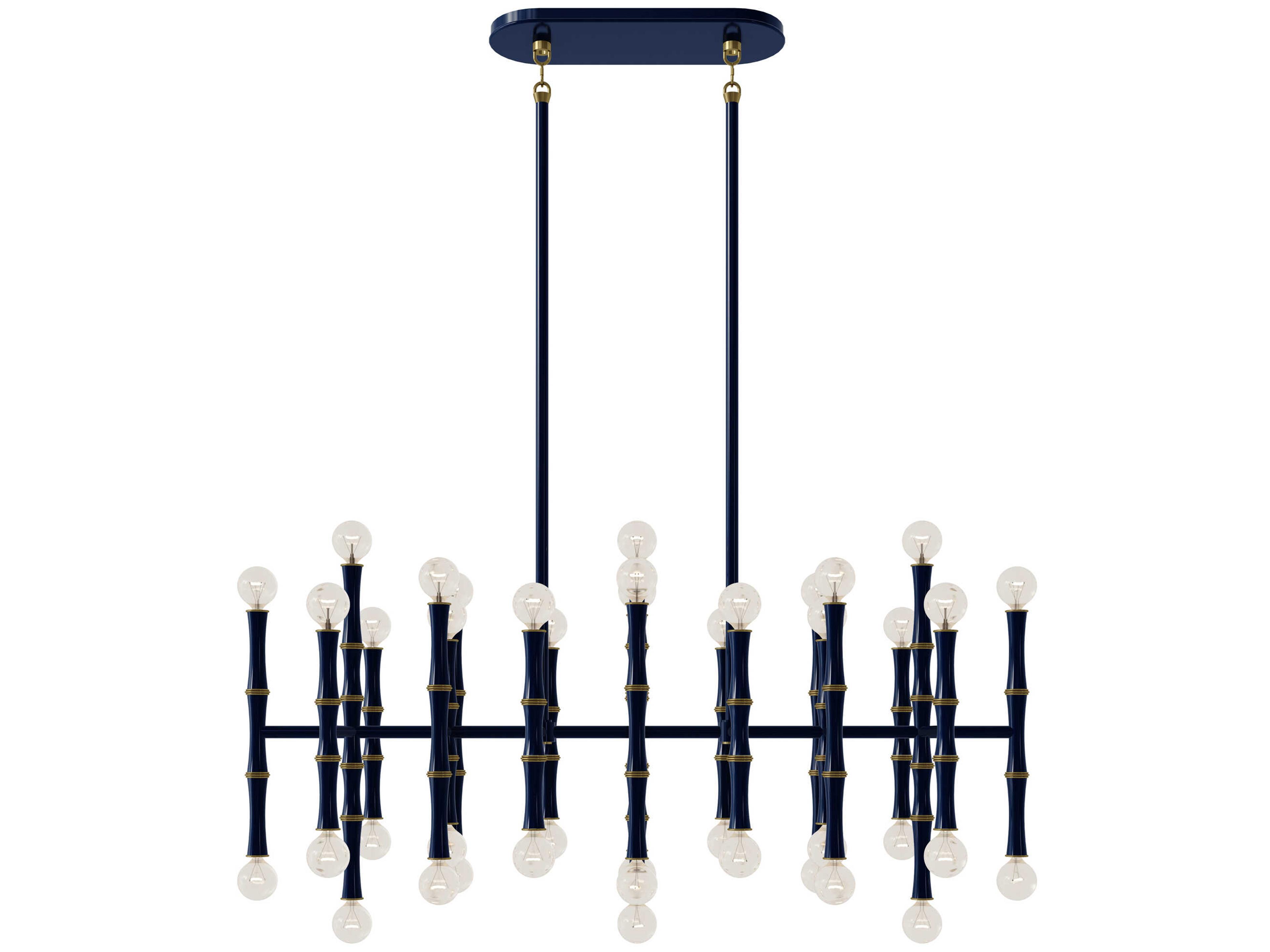 Robert Abbey Kane 42-Light Midnight Blue Island Pendant