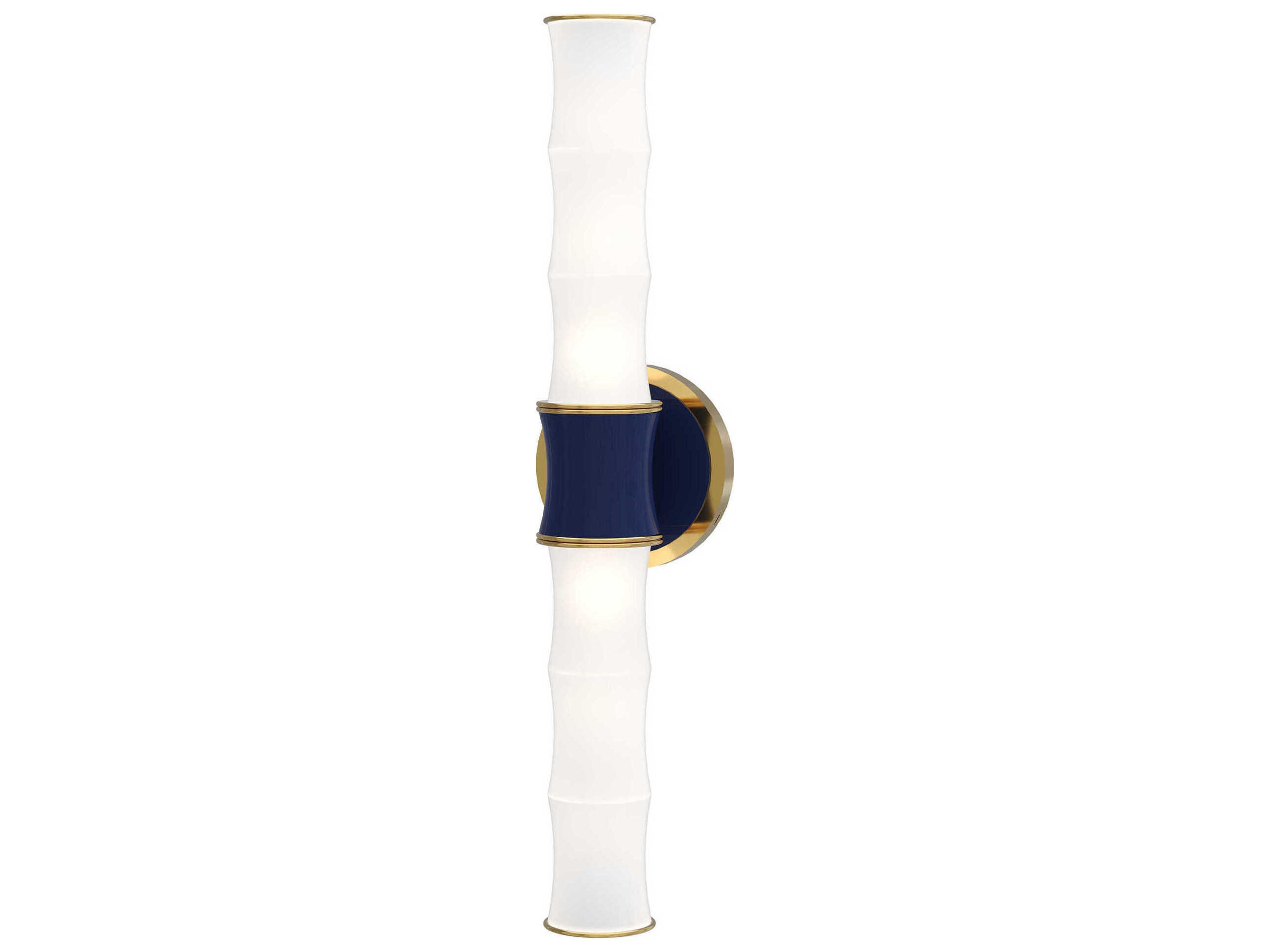 Robert Abbey Kane 2-Light Midnight Blue Wall Sconce