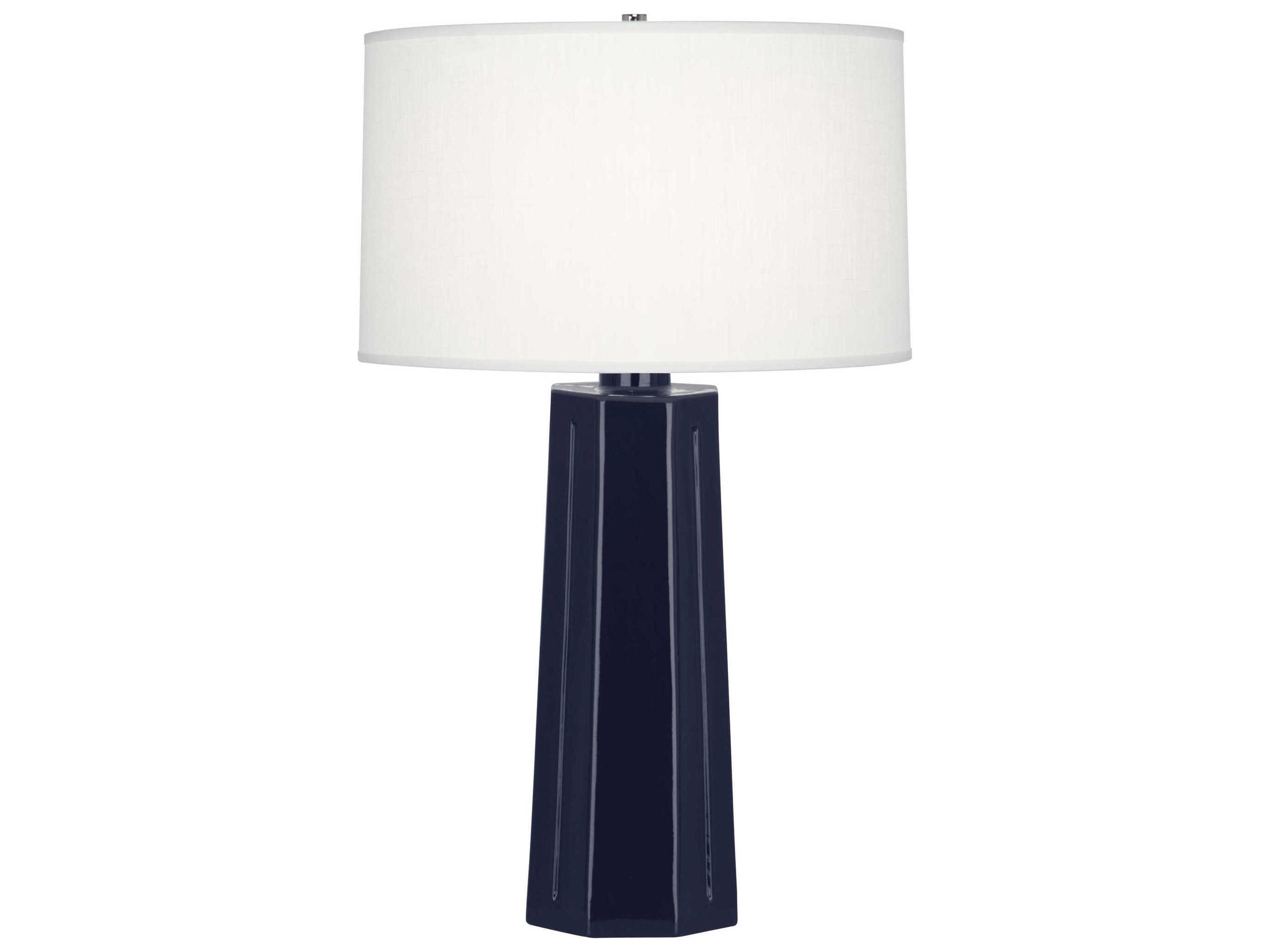 Robert Abbey Mason Midnight Blue Glazed Buffet Lamp