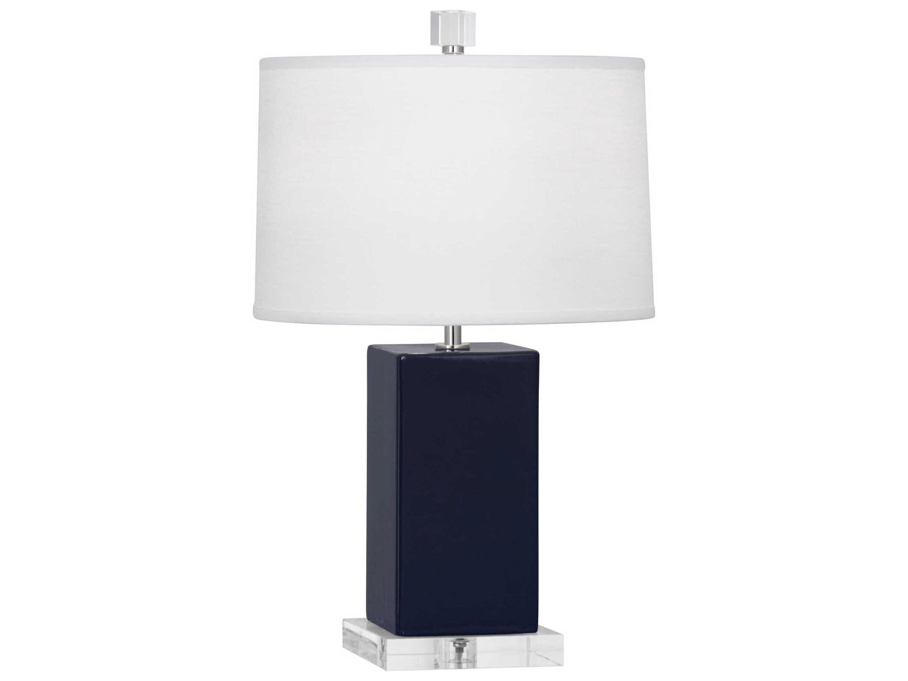Robert Abbey Harvey Midnight Blue Glazed Table Lamp