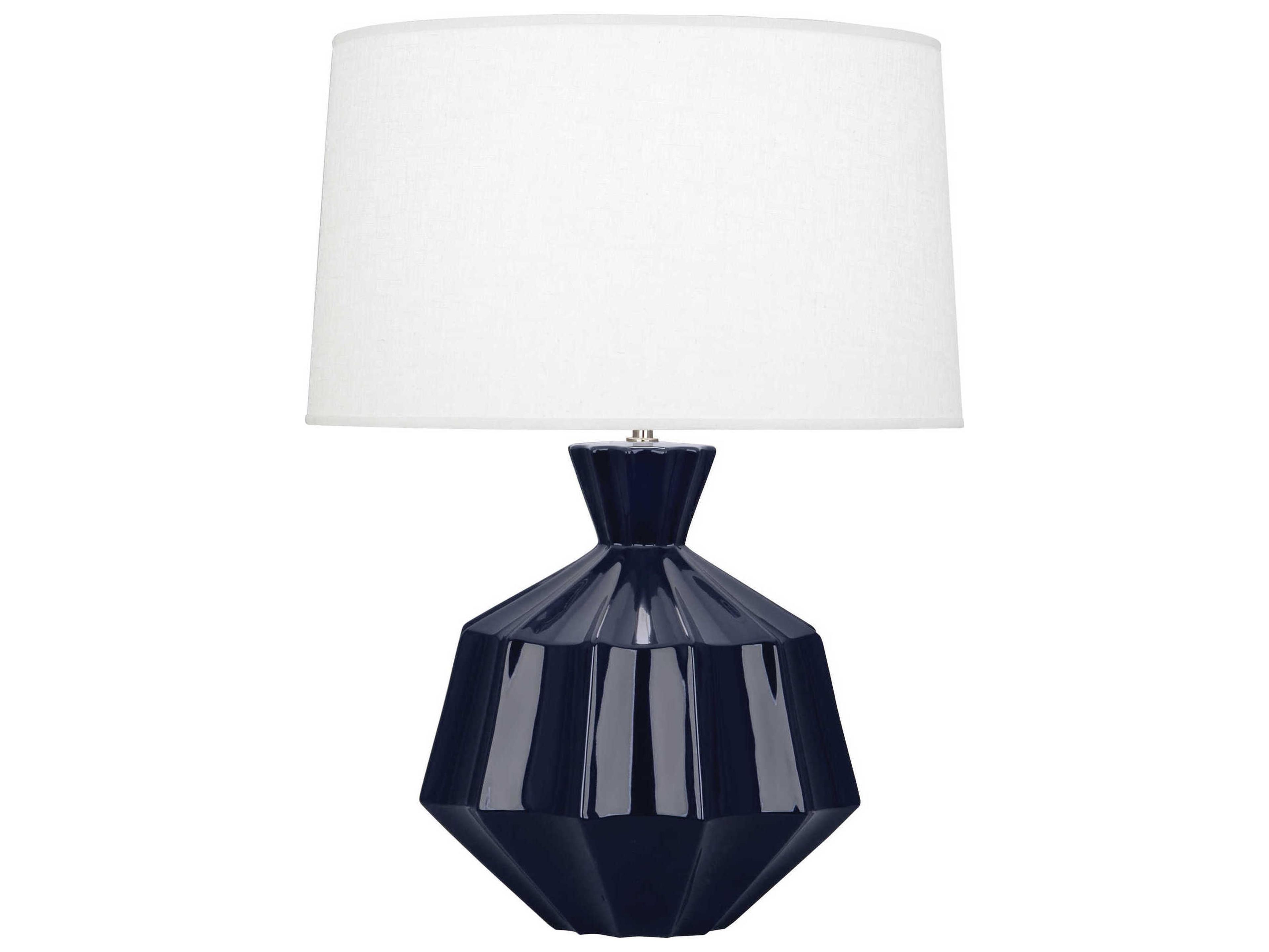 Robert Abbey Orion Midnight Blue Glazed Buffet Lamp