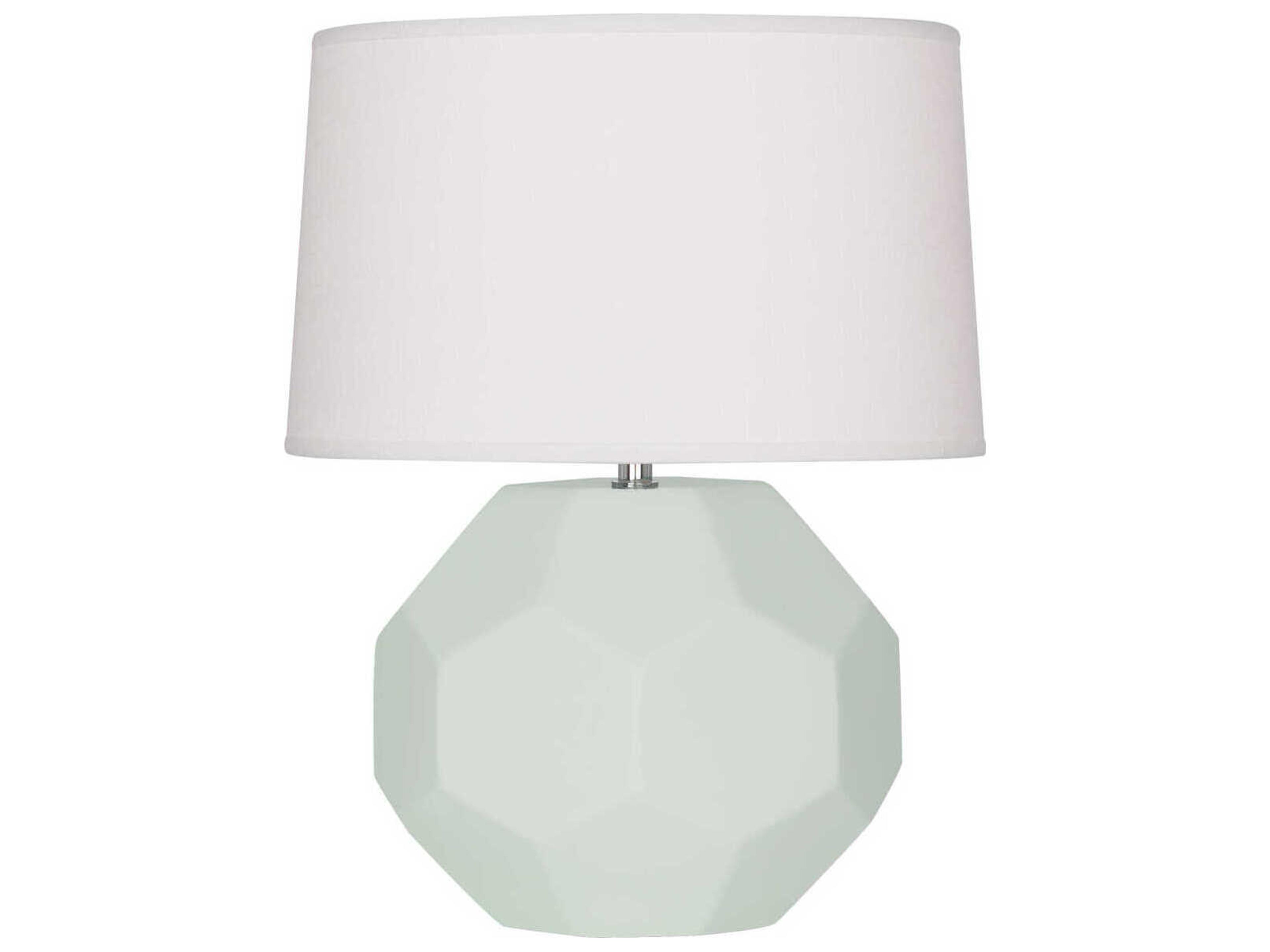 Robert Abbey Franklin Matte Celadon Glazed Green Table Lamp