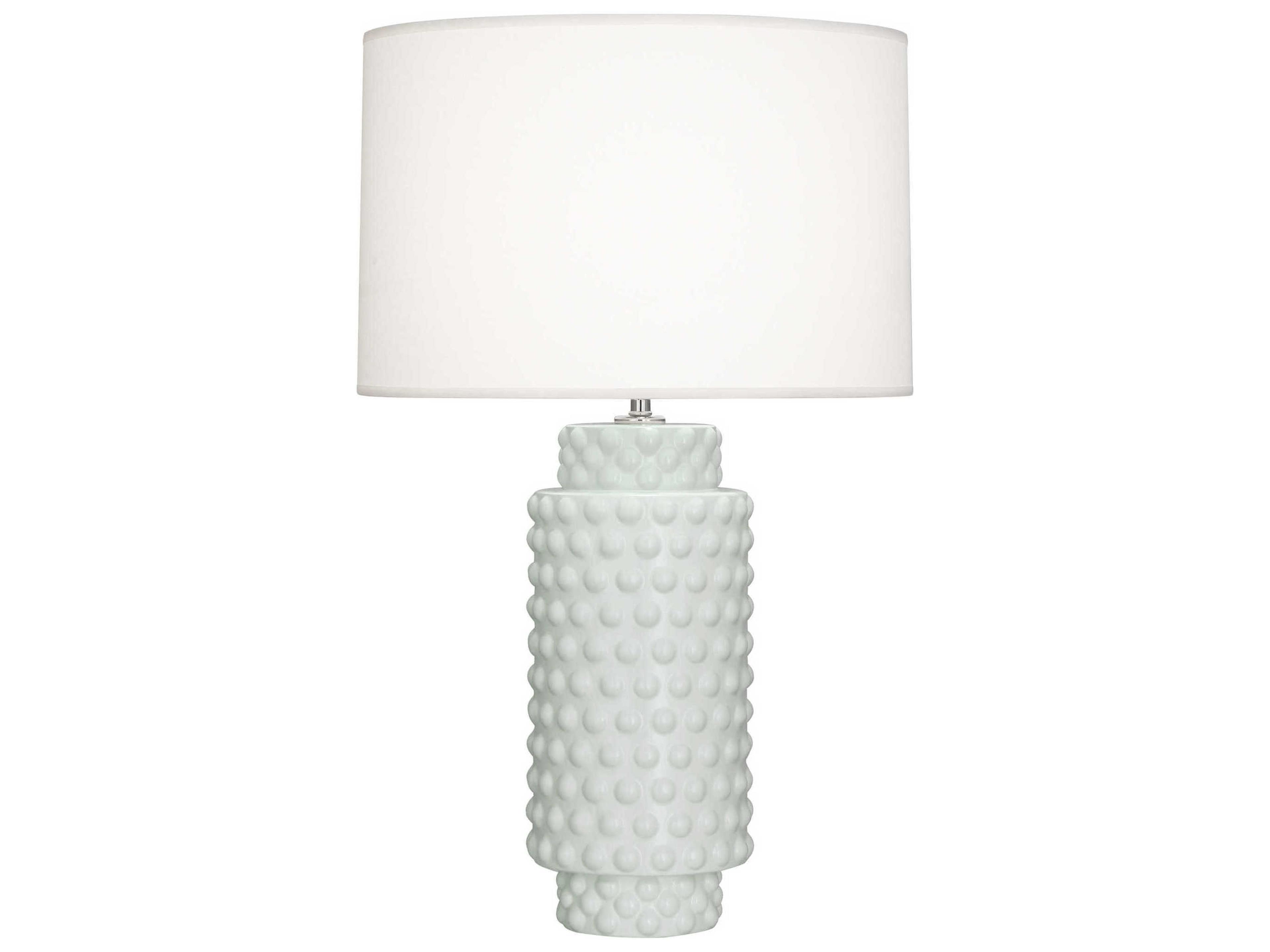 Robert Abbey Dolly Matte Celadon Glazed Textured Green Buffet Lamp