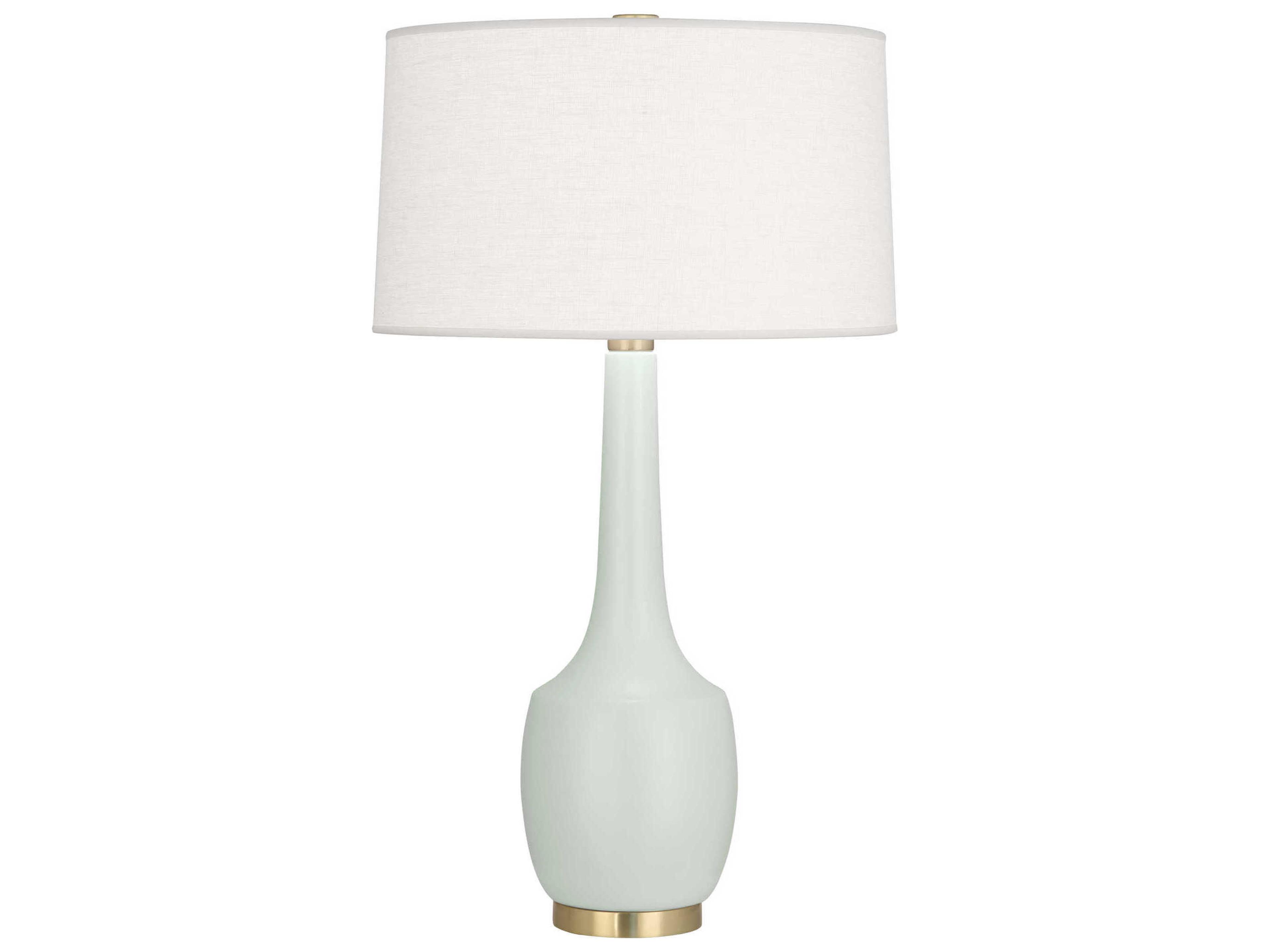 Robert Abbey Delilah Matte Celadon Glazed Green Buffet Lamp