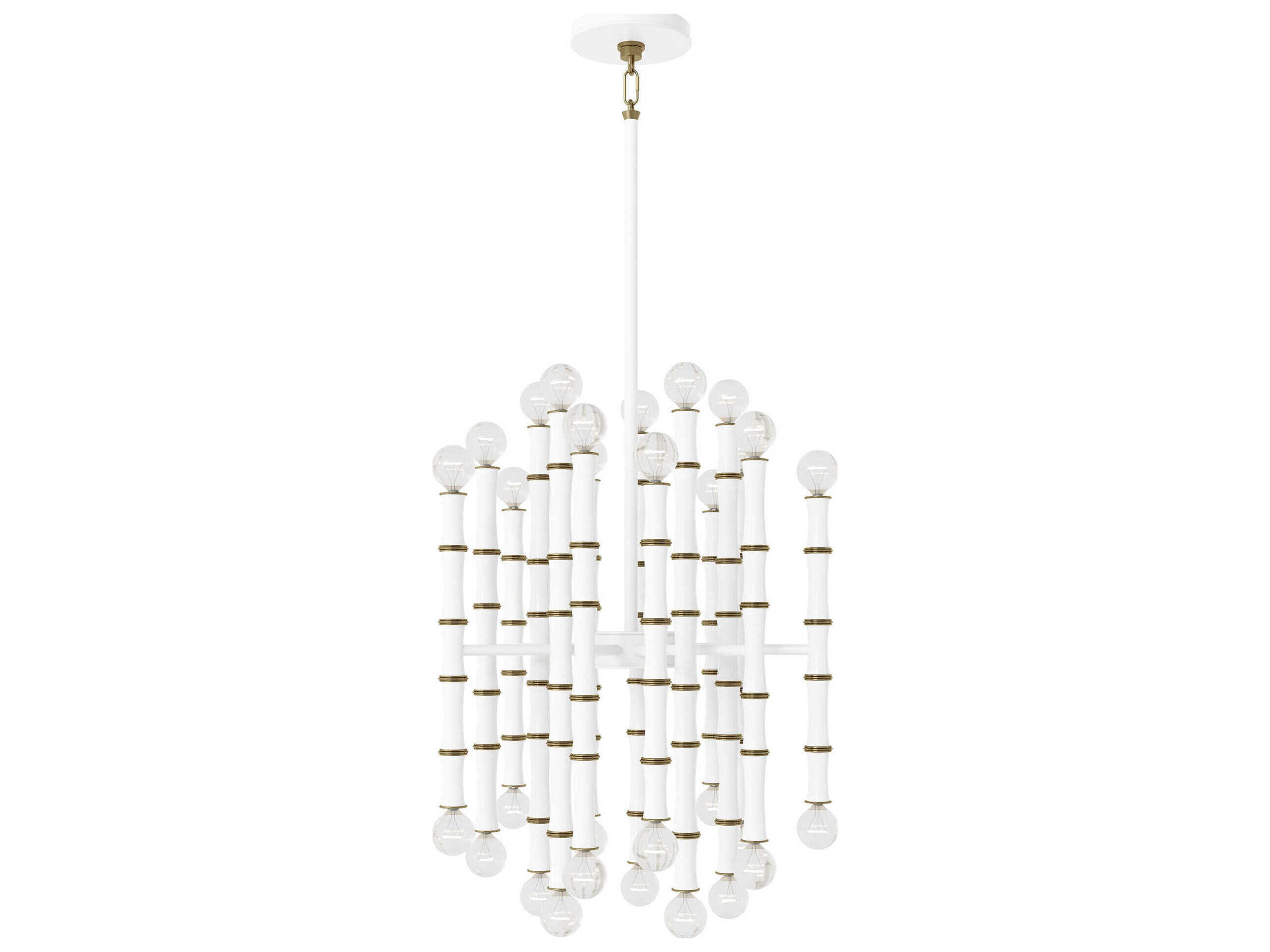 Robert Abbey Kane 30-Light Matte Daisy White Pendant