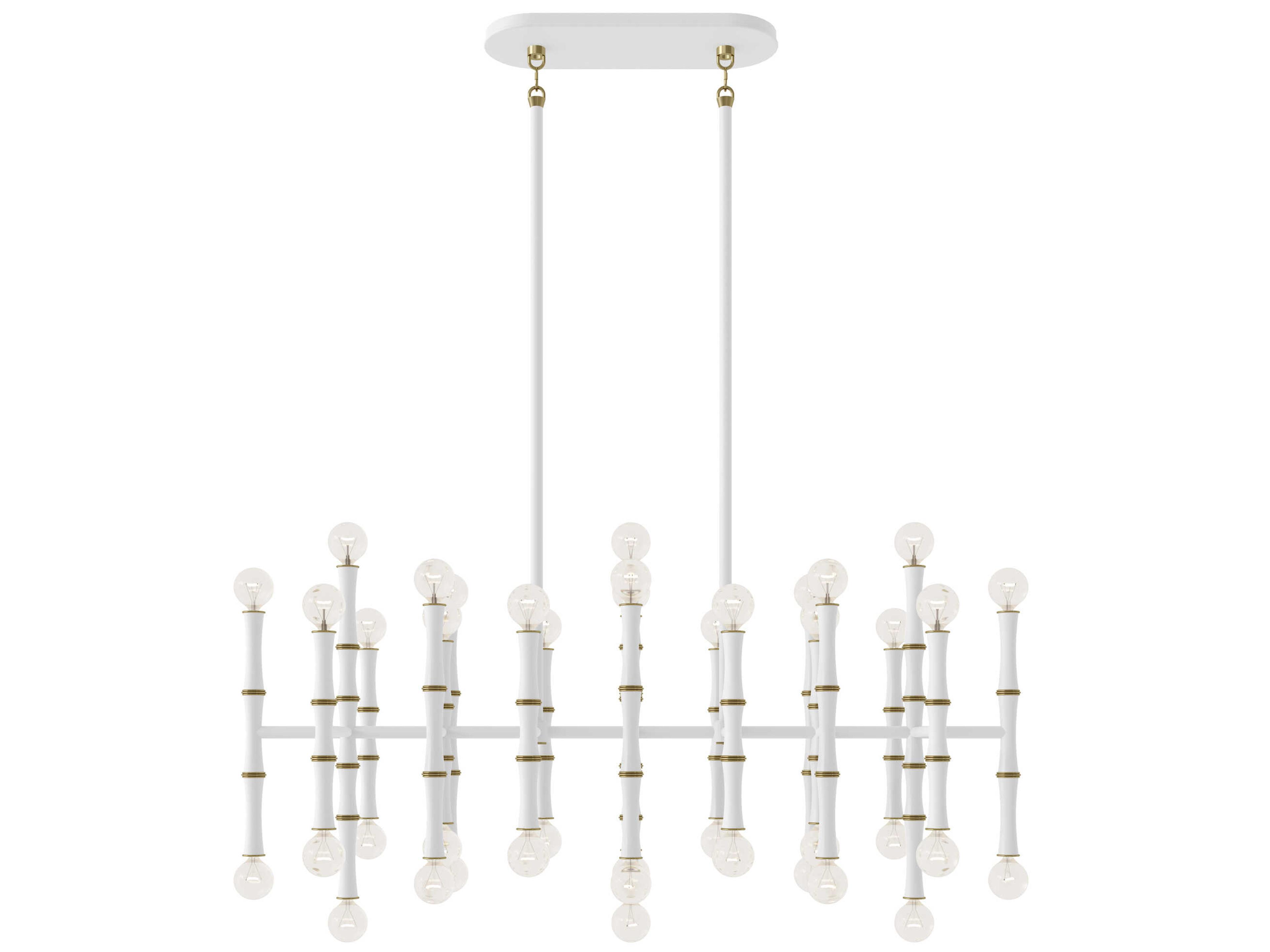 Robert Abbey Kane 42-Light Matte Daisy White Island Pendant