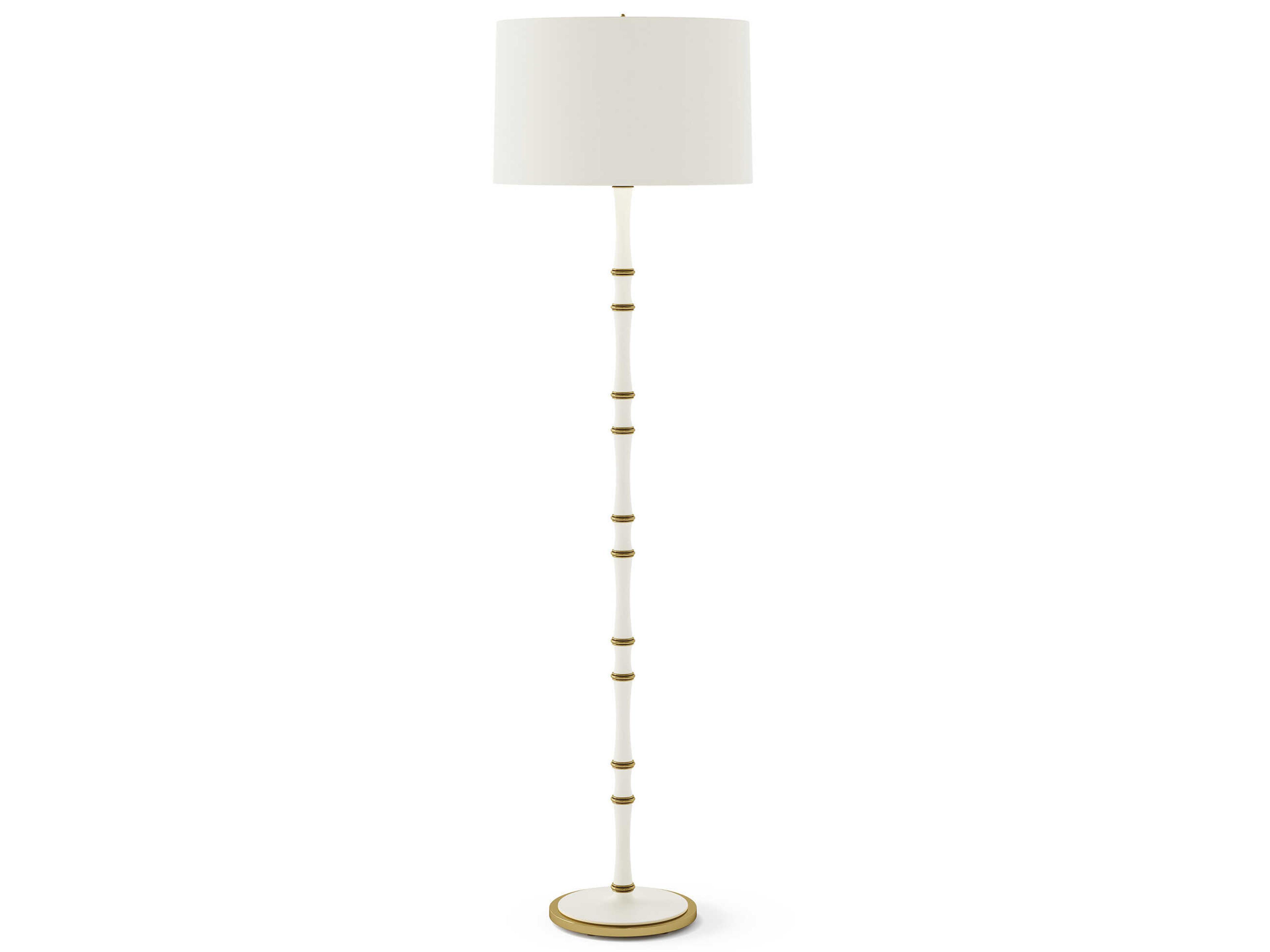 Robert Abbey Kane Matte Daisy White Floor Lamp