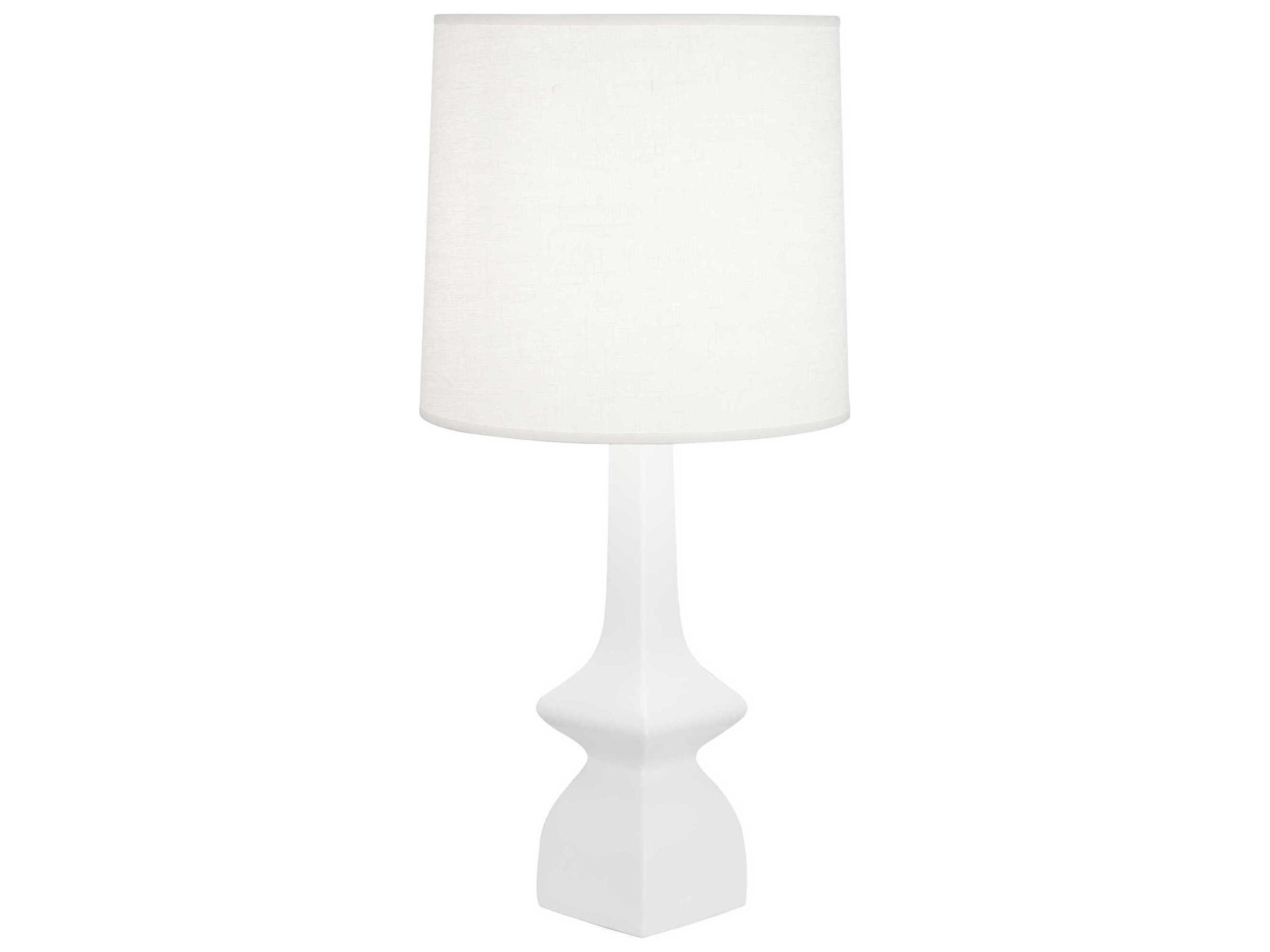 Robert Abbey Jasmine Matte Lily Glazed White Buffet Lamp