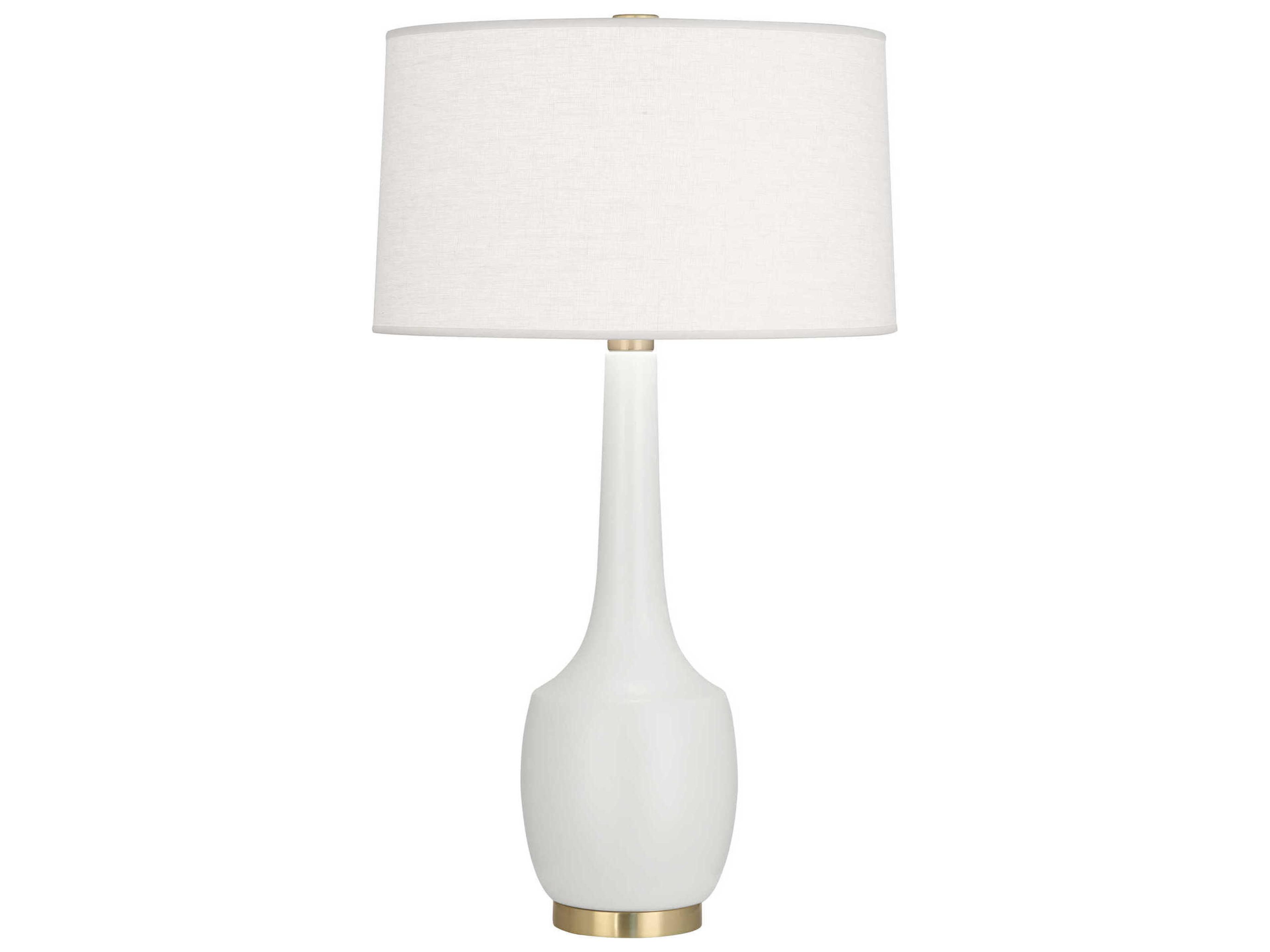 Robert Abbey Delilah Matte Lily Glazed White Buffet Lamp