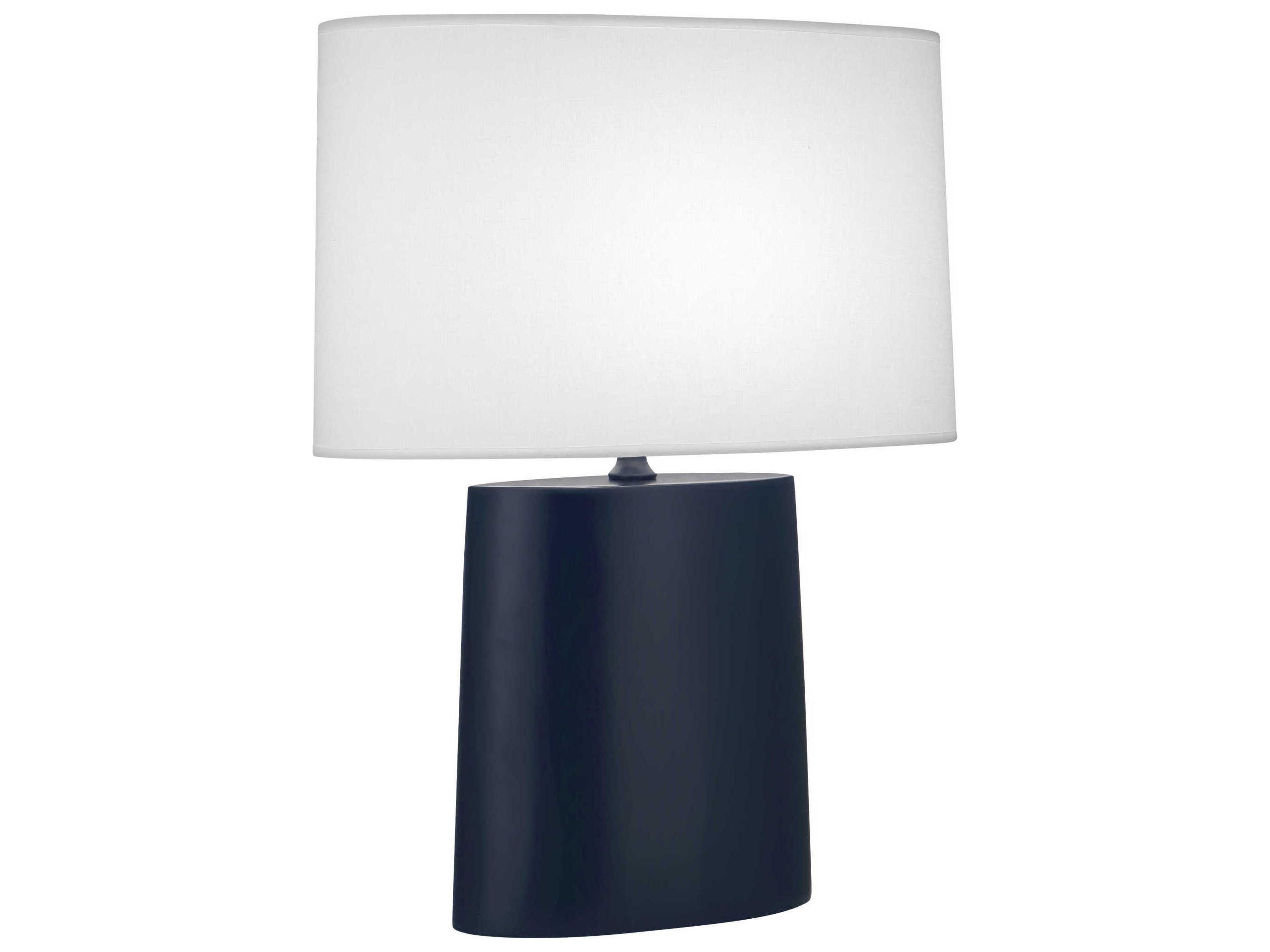 Robert Abbey Victor Matte Midnight Blue Glazed Buffet Lamp