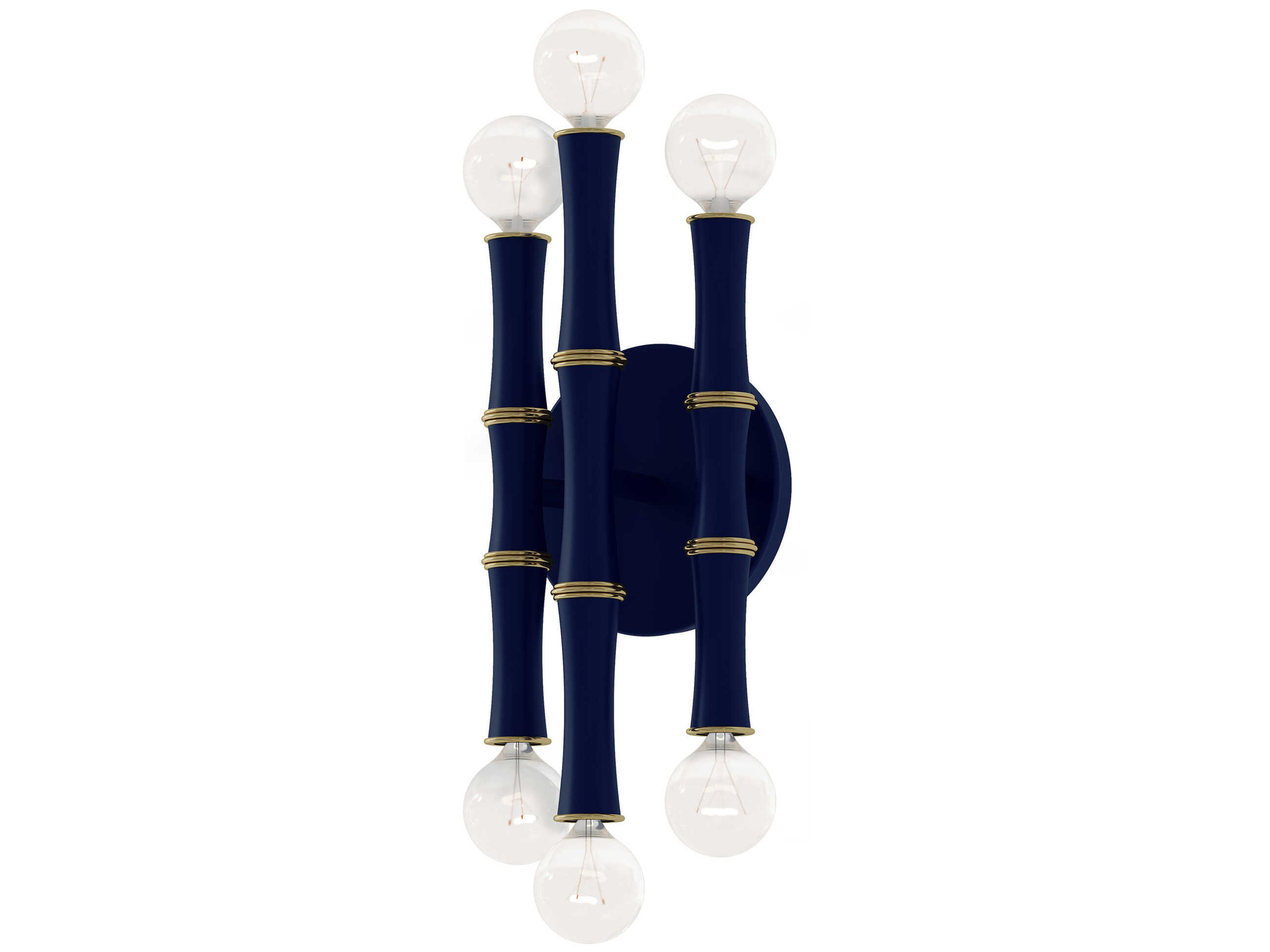 Robert Abbey Kane 6-Light Matte Midnight Blue Wall Sconce