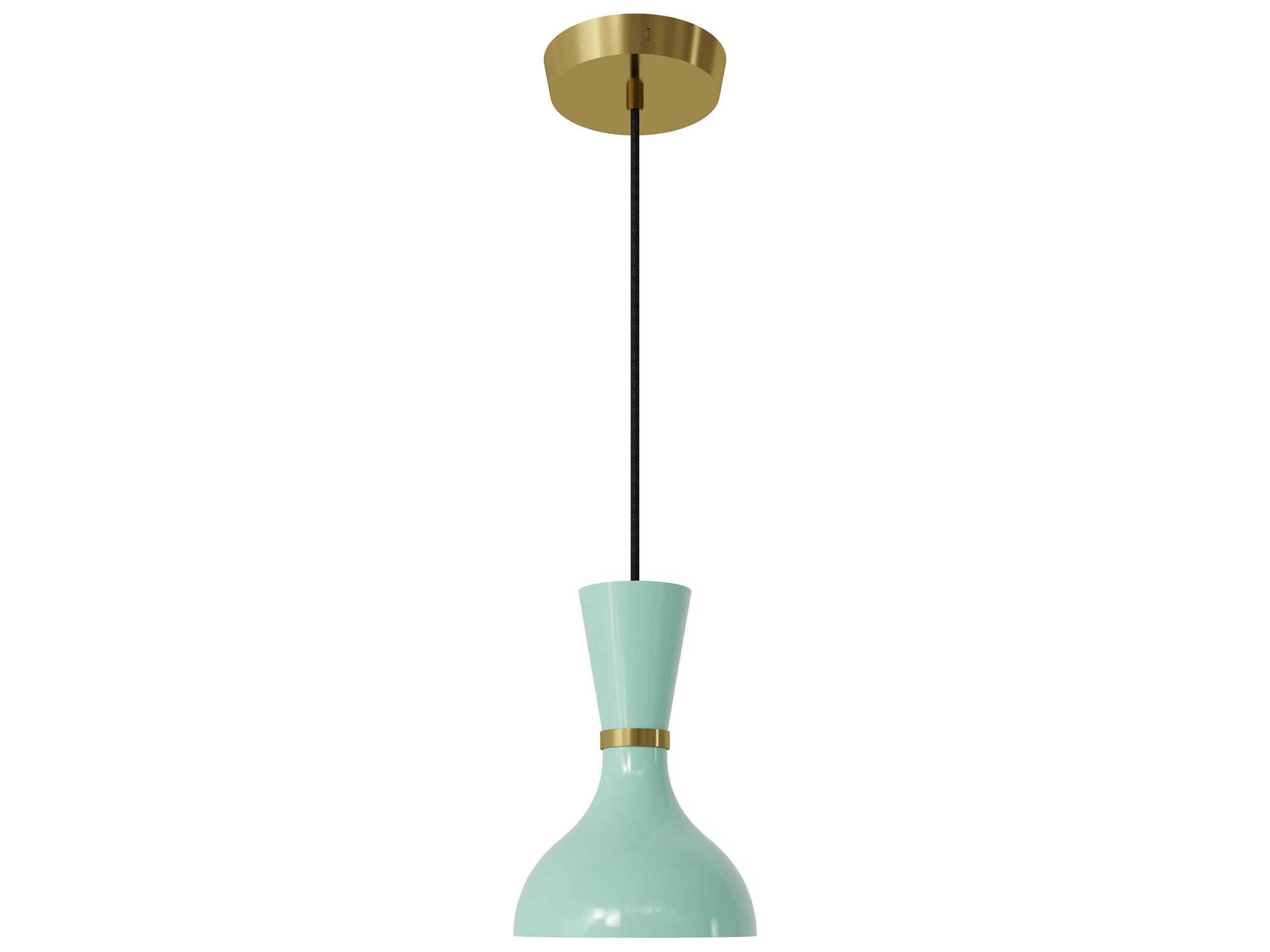 Robert Abbey Clare 1-Light Mint Green Mini Pendant