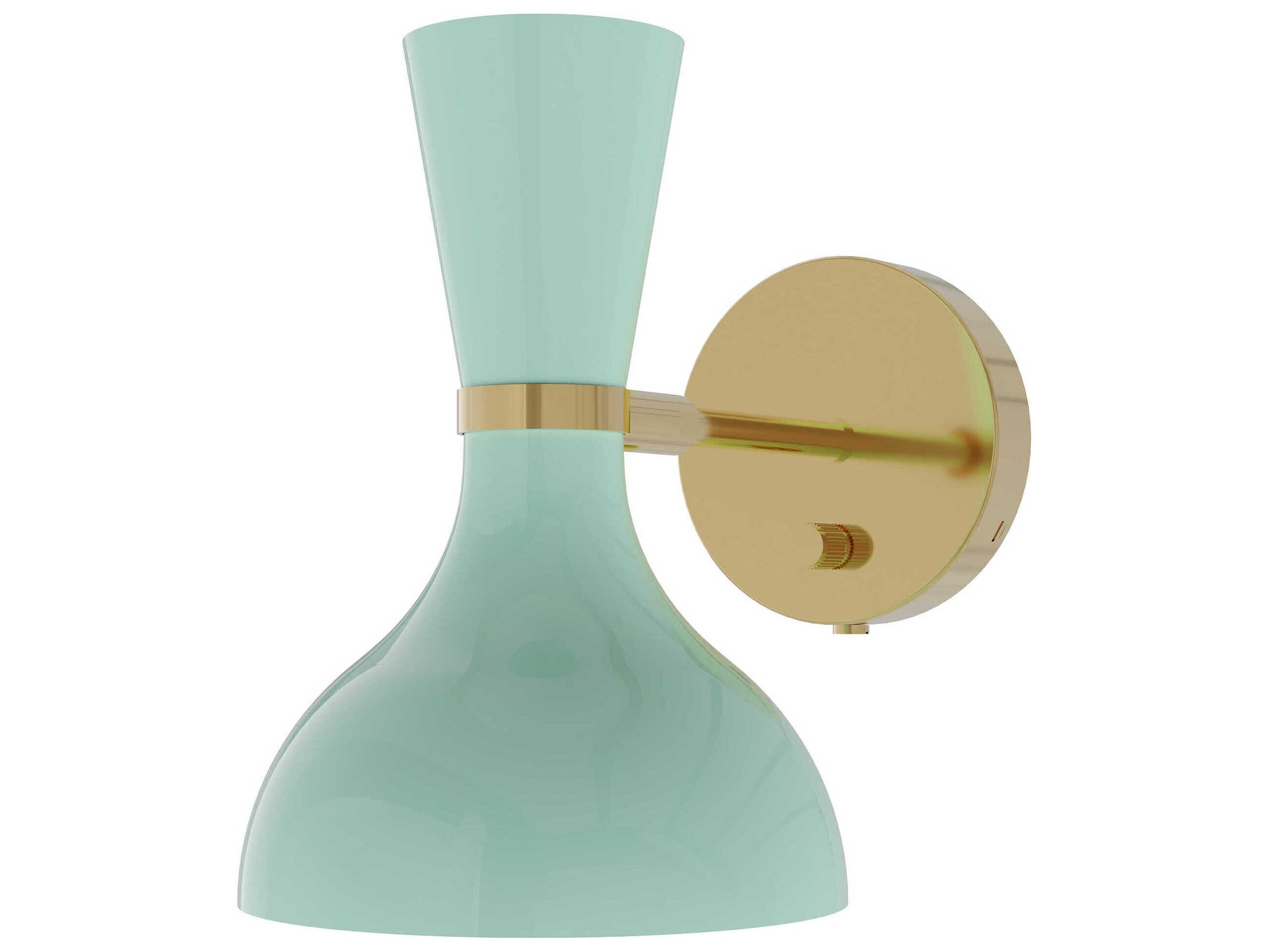 Robert Abbey Clare 1-Light Mint Green Wall Sconce