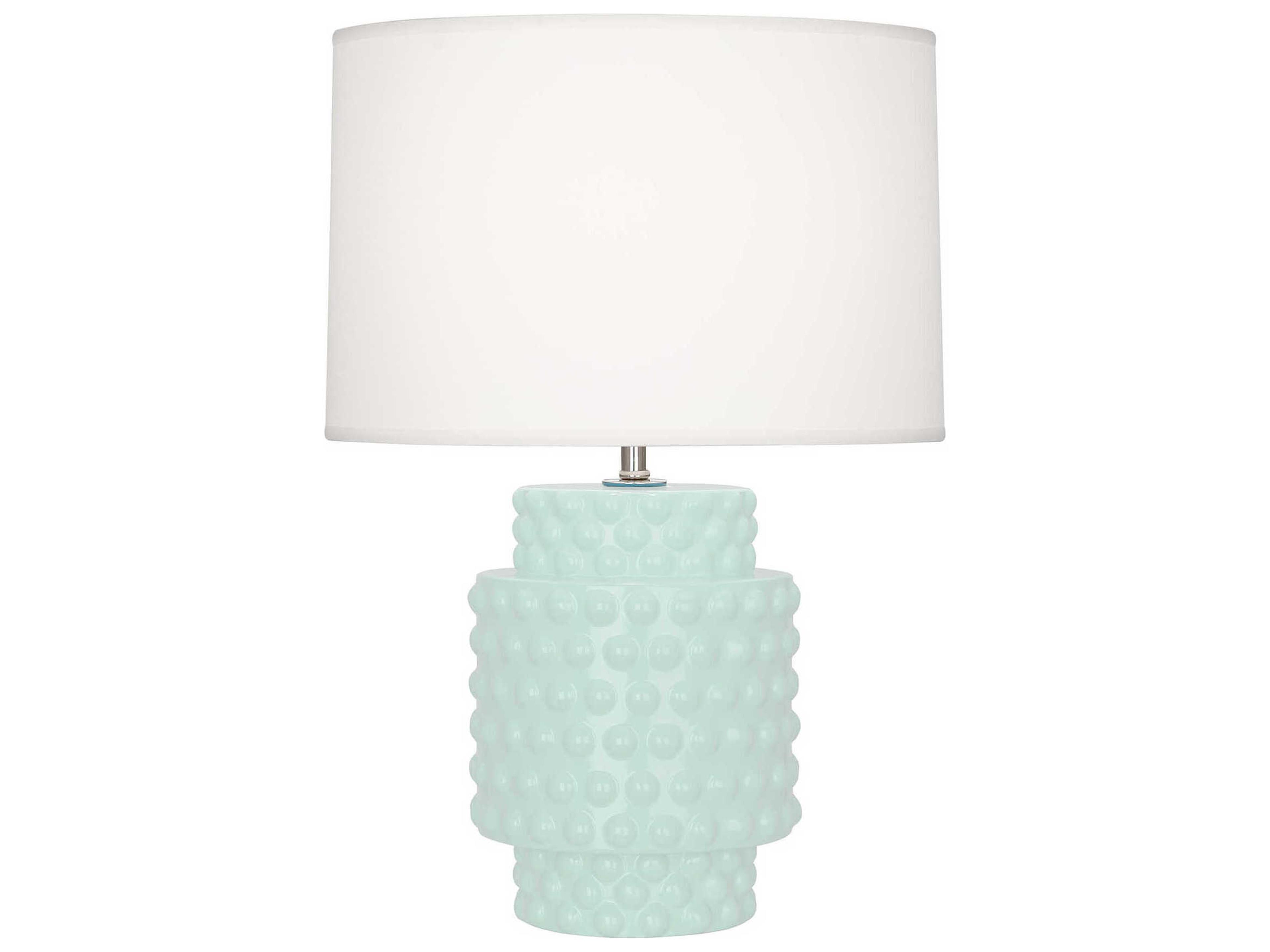 Robert Abbey Dolly Mint Glazed Textured Green Table Lamp