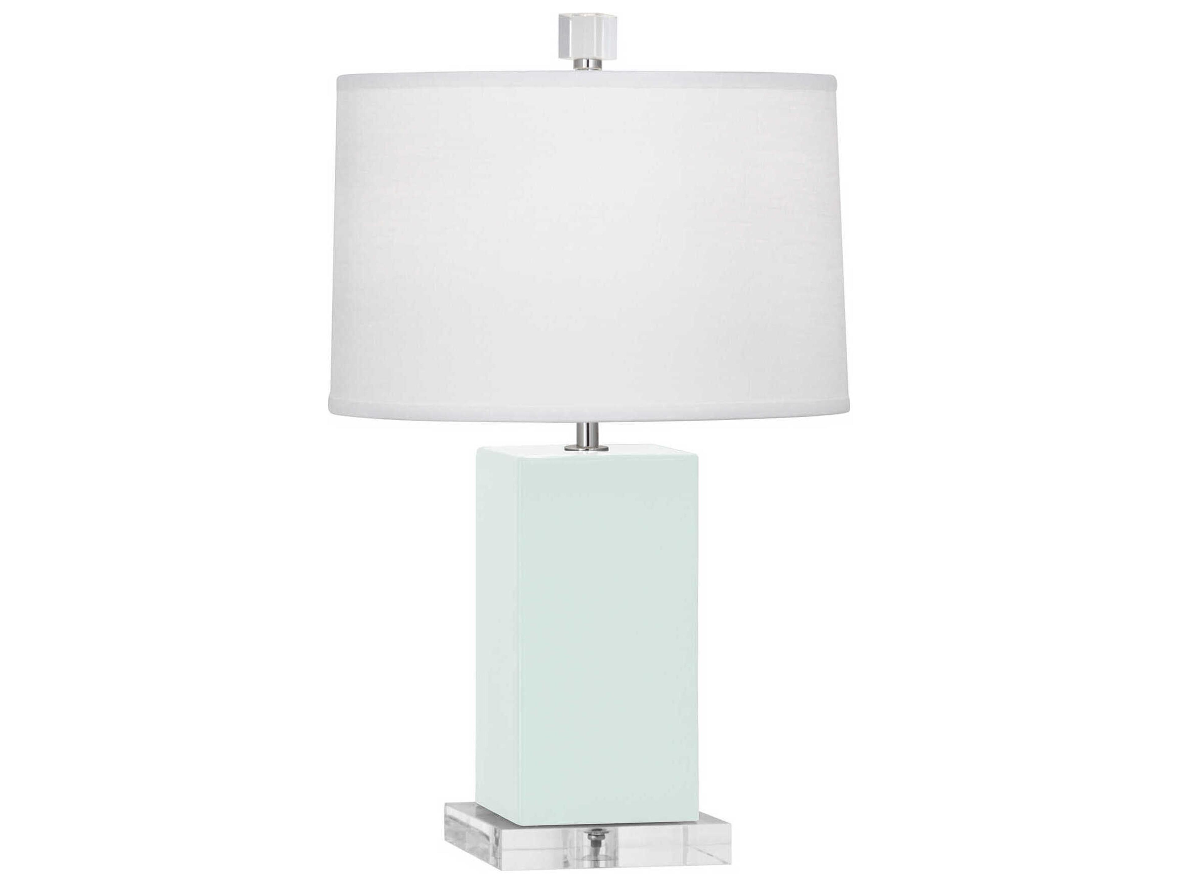 Robert Abbey Harvey Mint Glazed Green Table Lamp