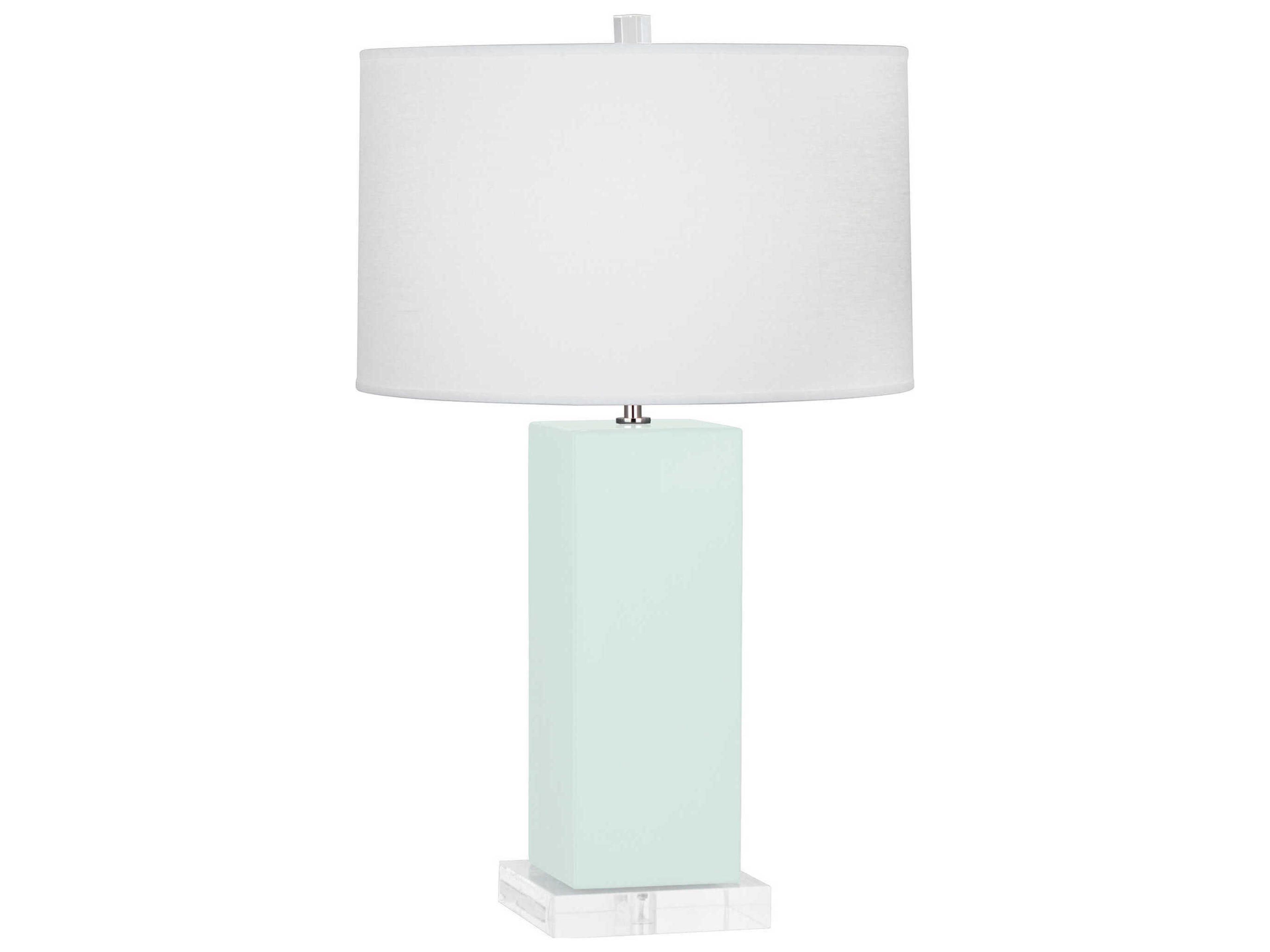 Robert Abbey Harvey Mint Glazed Green Buffet Lamp