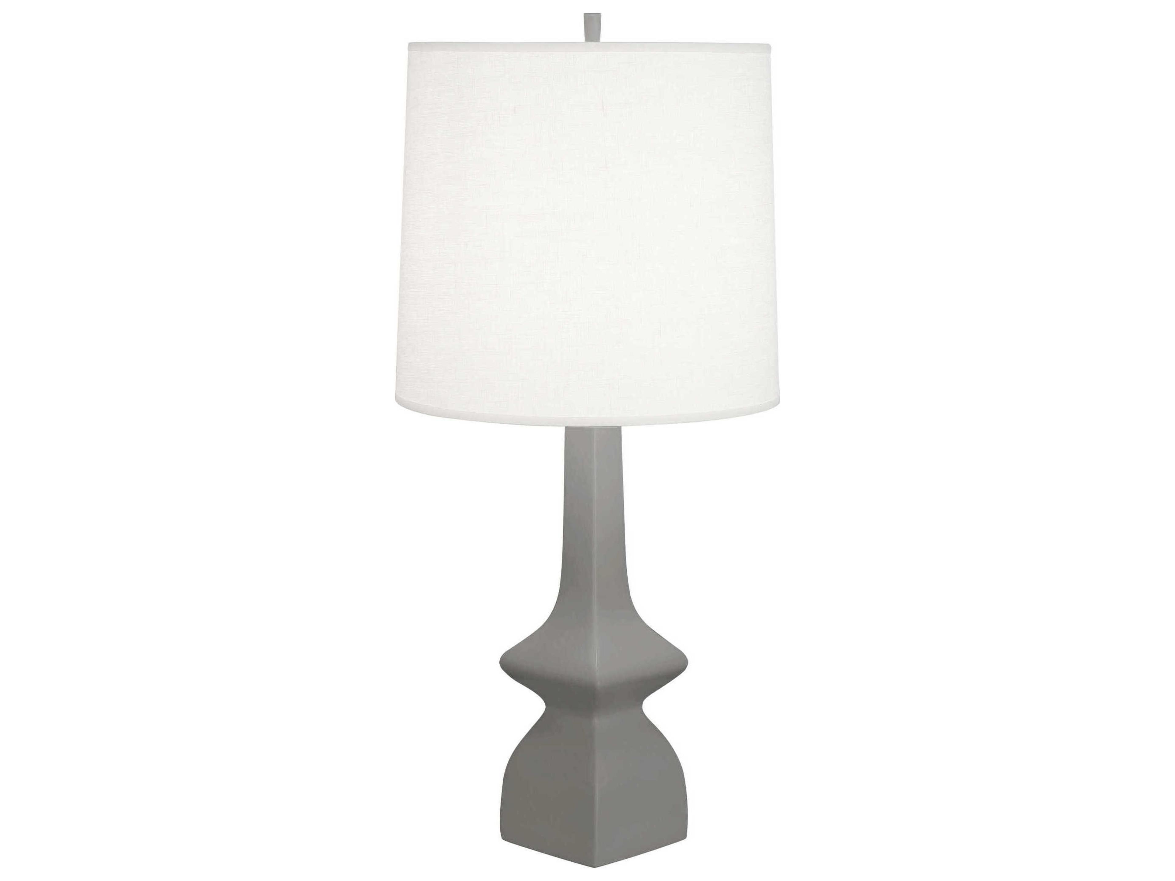 Robert Abbey Jasmine Matte Smoky Taupe Glazed Gray Buffet Lamp