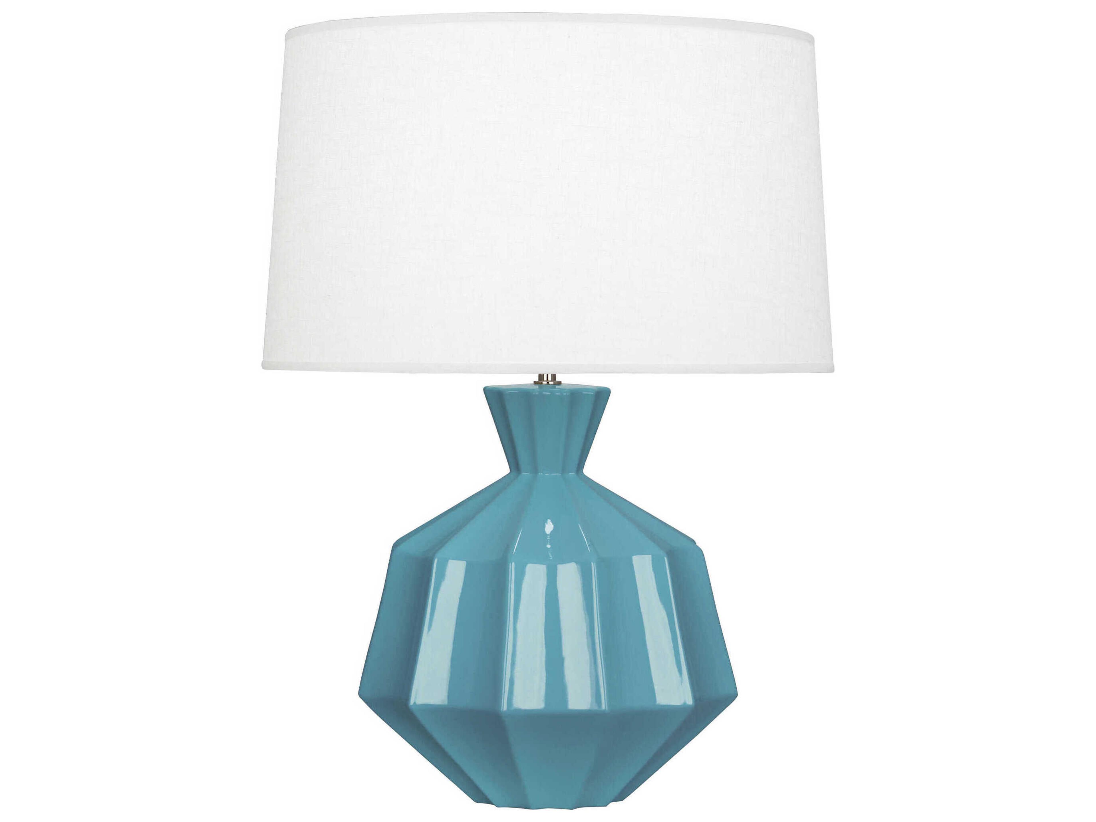 Robert Abbey Orion Steel Blue Glazed Buffet Lamp