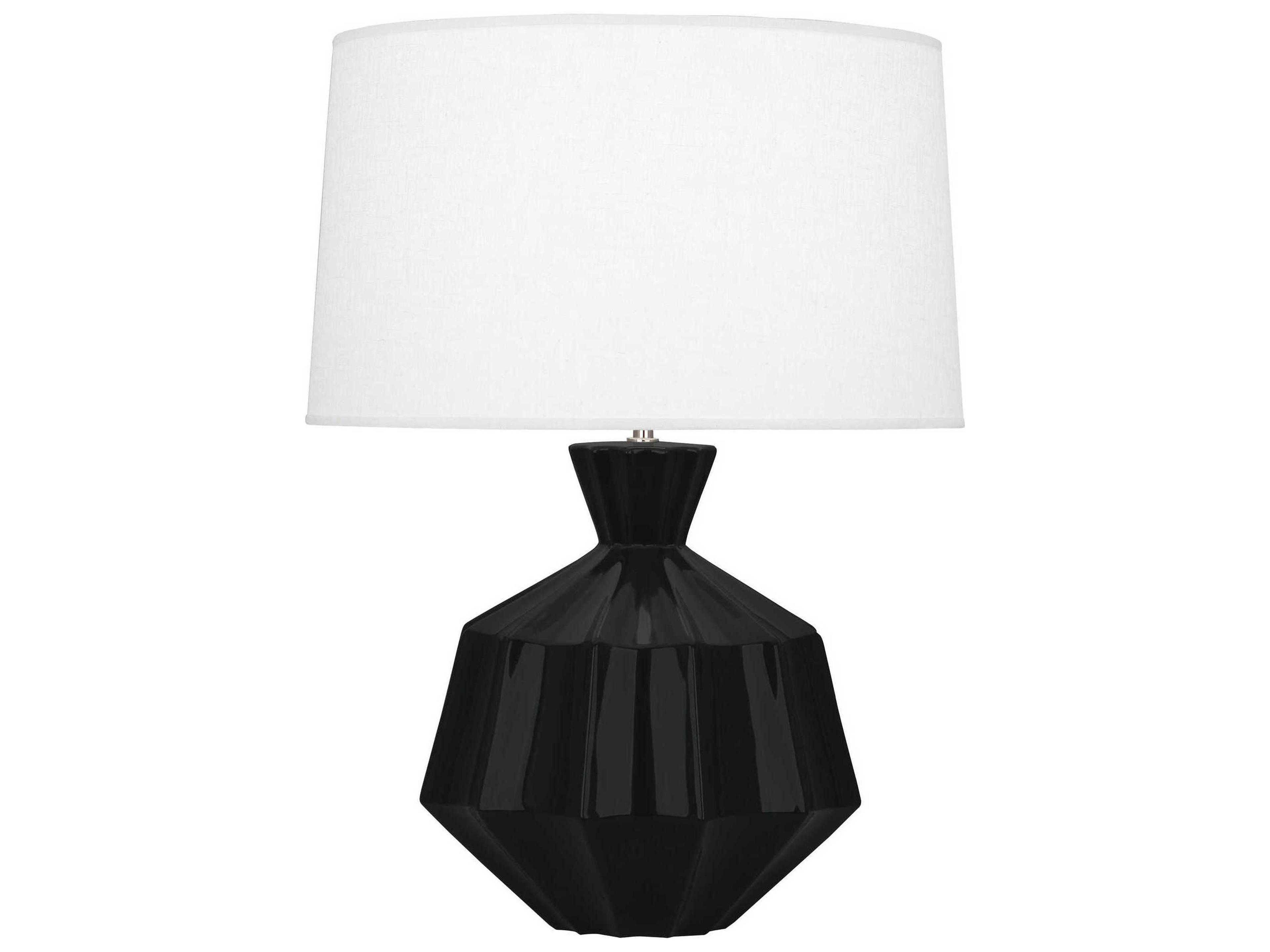 Robert Abbey Orion Obsidian Glazed Black Buffet Lamp