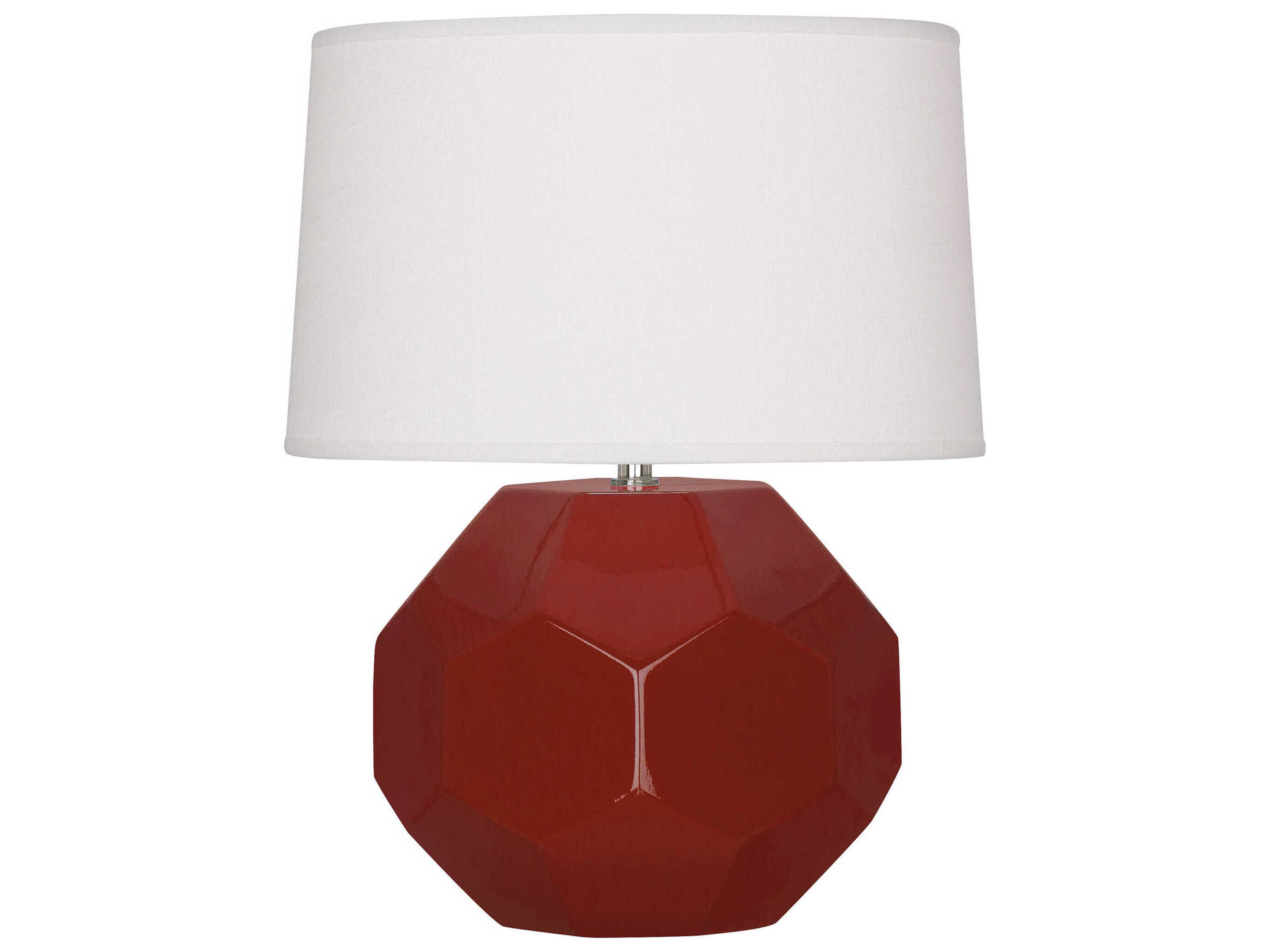 Robert Abbey Franklin Oxblood Glazed Red Table Lamp