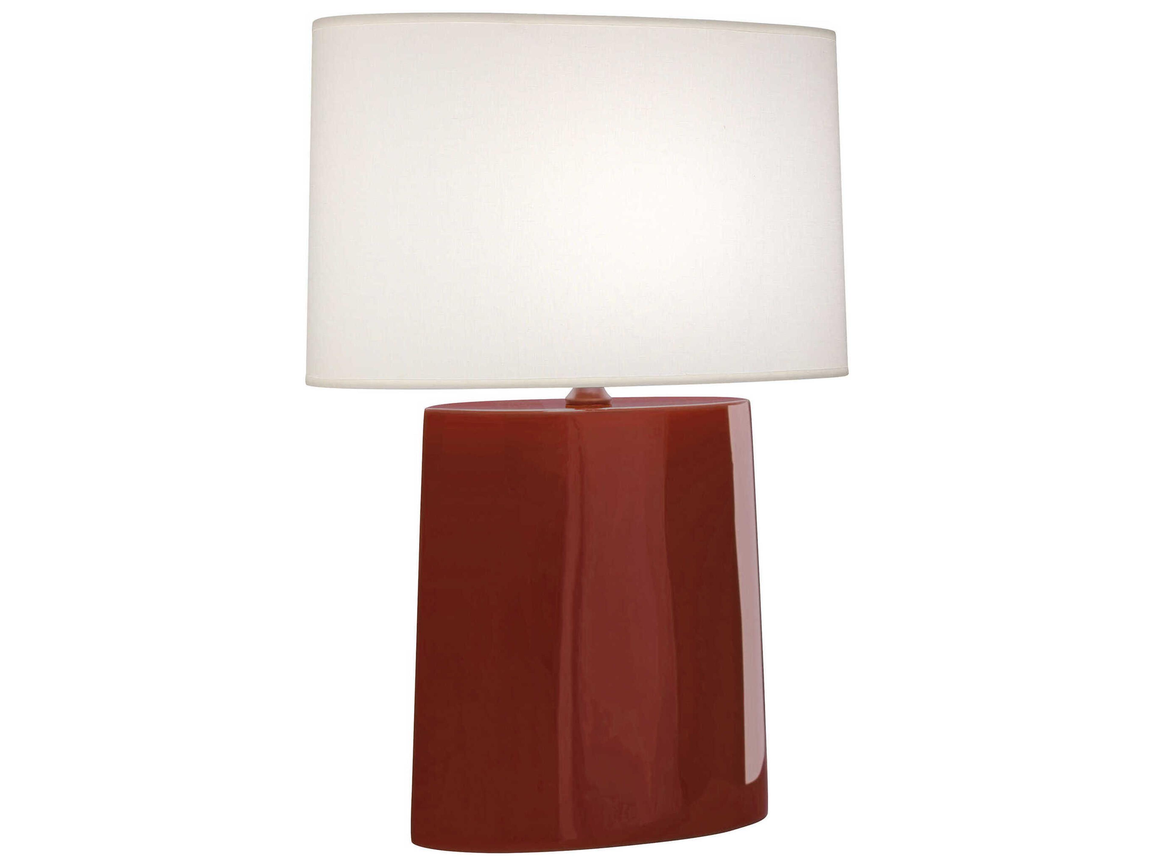 Robert Abbey Victor Oxblood Glazed Red Buffet Lamp