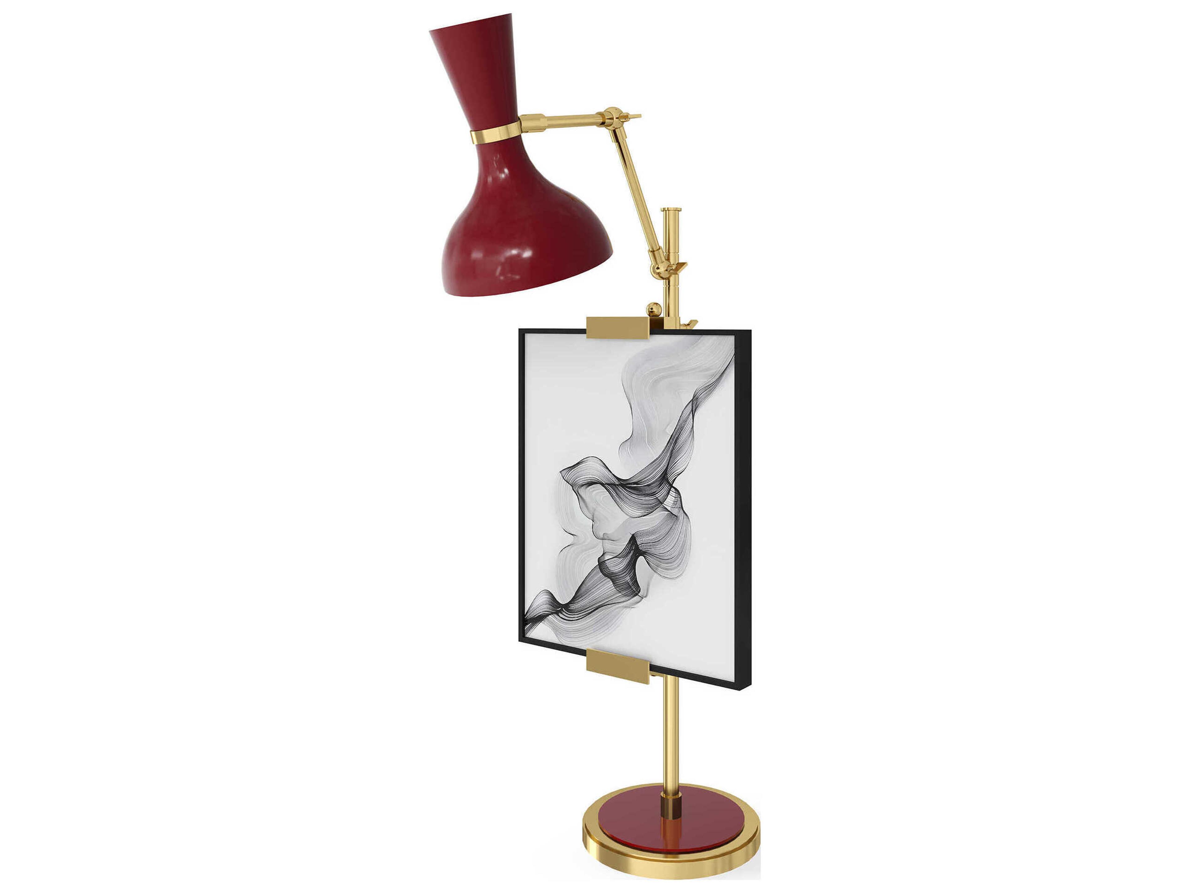 Robert Abbey Clare Oxblood Red Buffet Lamp