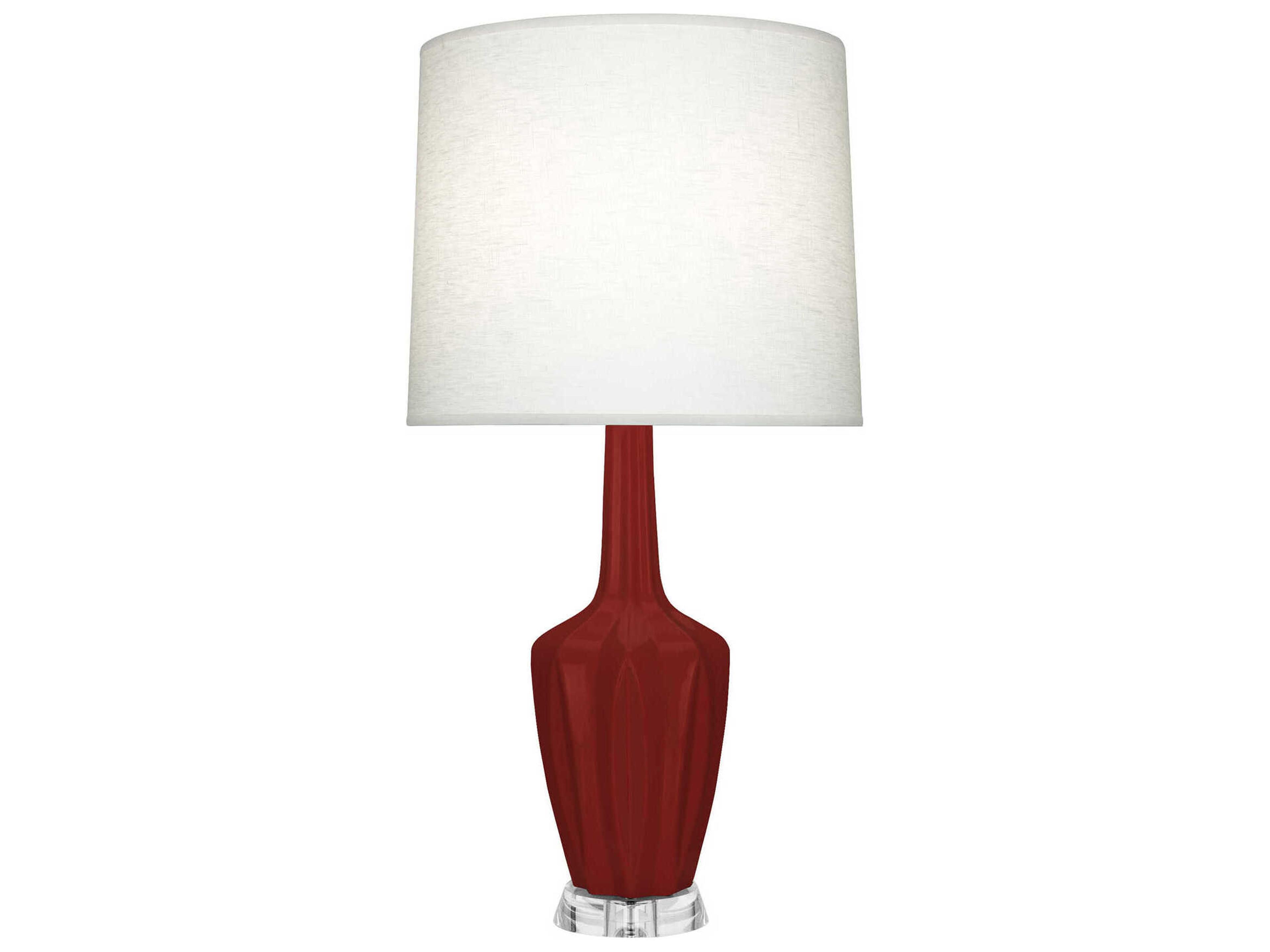 Robert Abbey Emma Oxblood Glazed Red Buffet Lamp