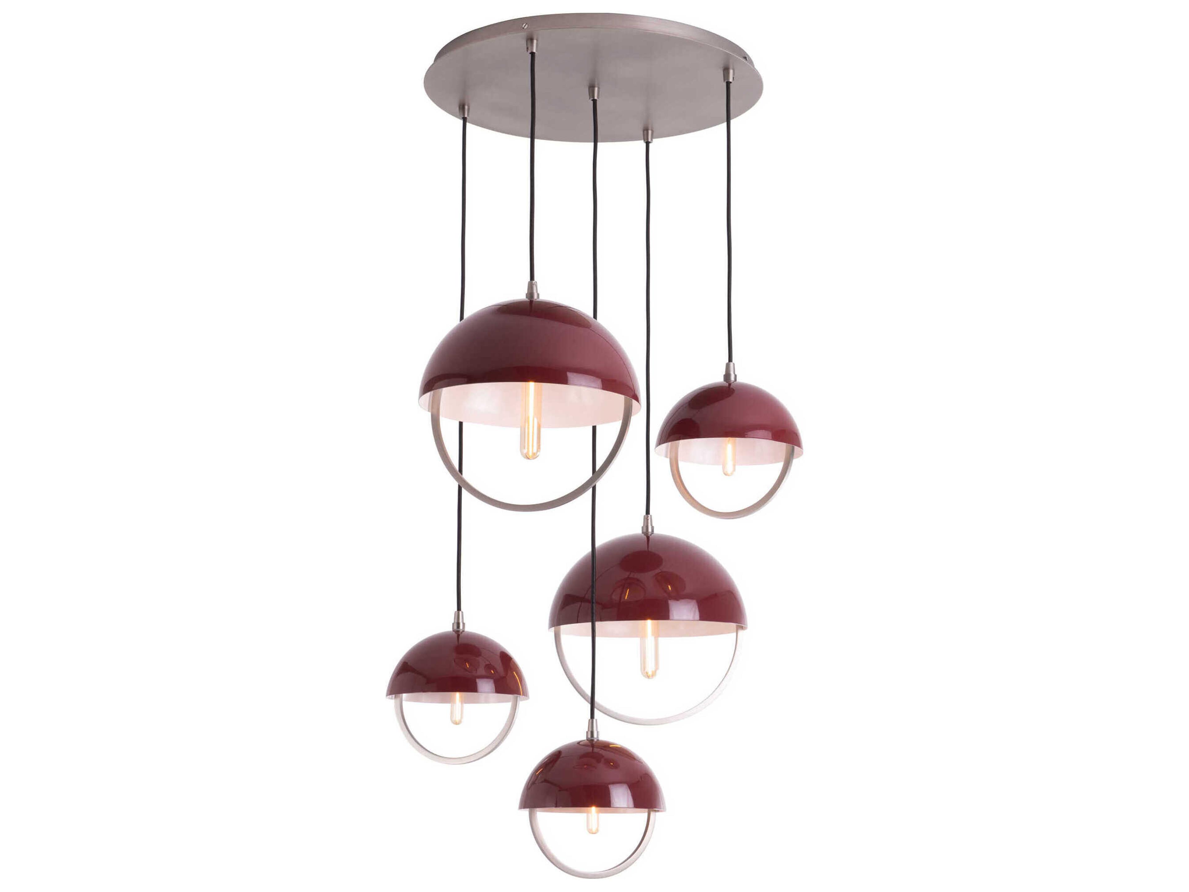 Robert Abbey Mavisten Edition Copernica 8-Light Pewter Pendant