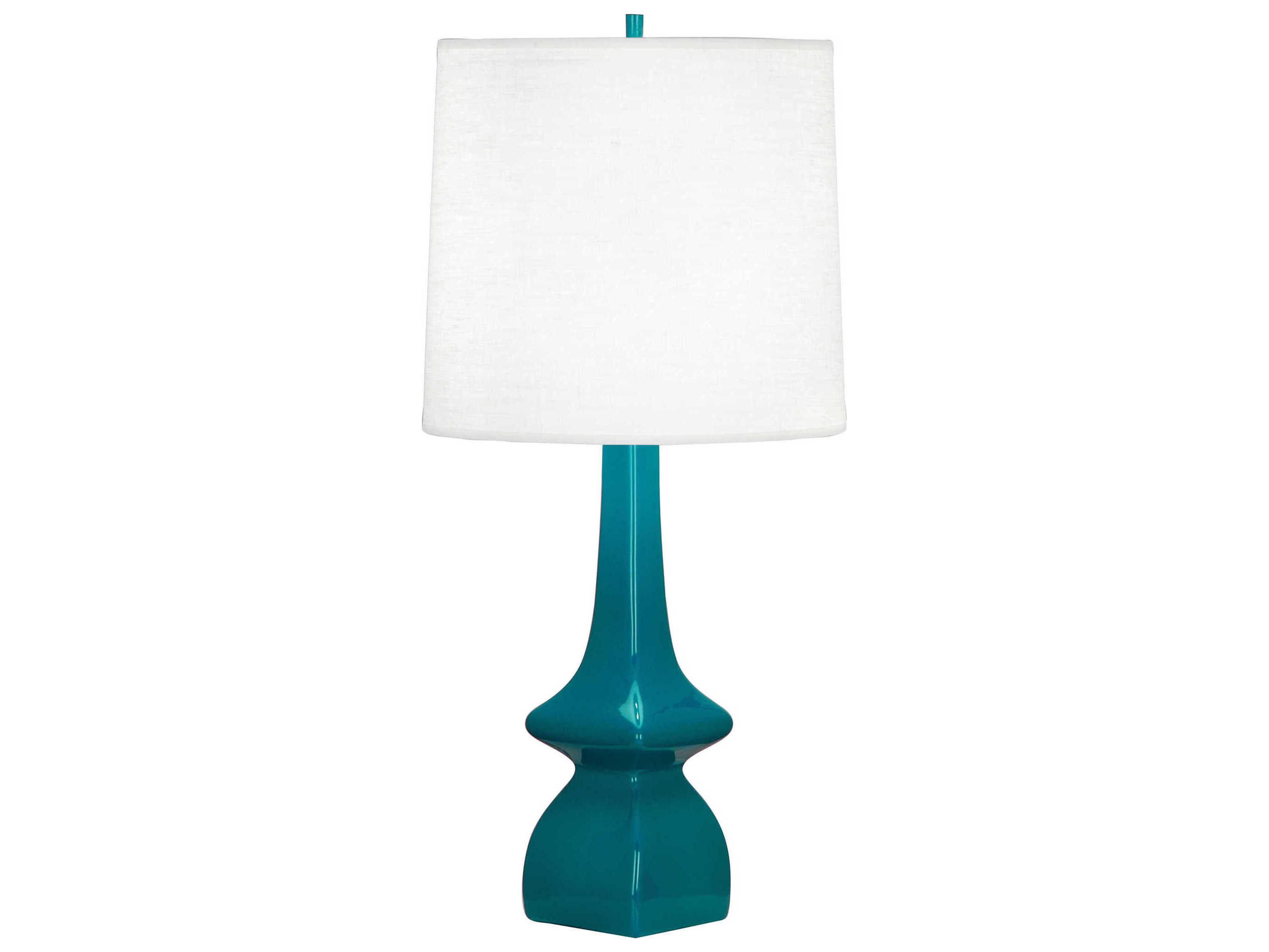 Robert Abbey Jasmine Peacock Glazed Green Buffet Lamp