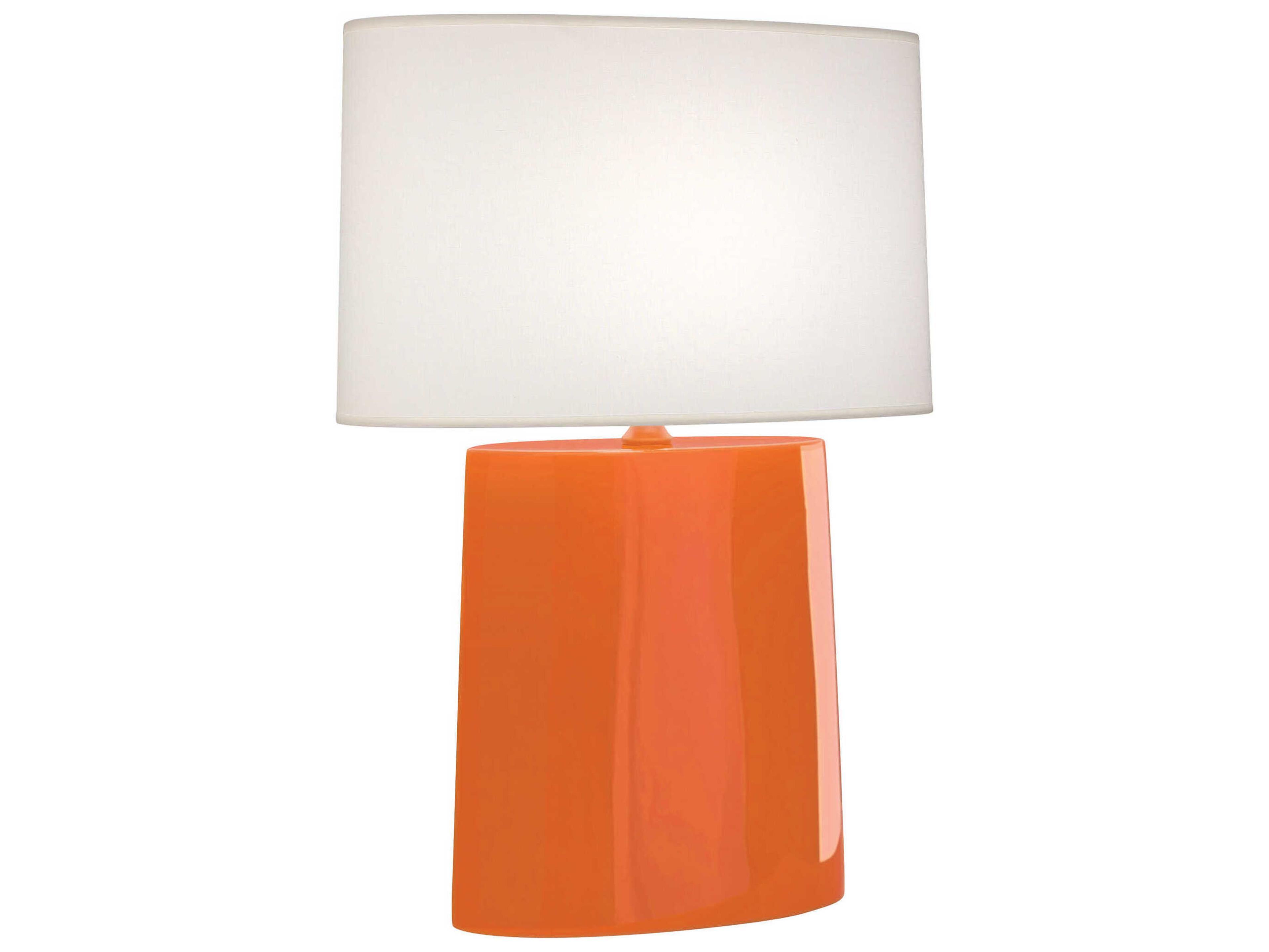 Robert Abbey Victor Pumpkin Glazed Orange Buffet Lamp
