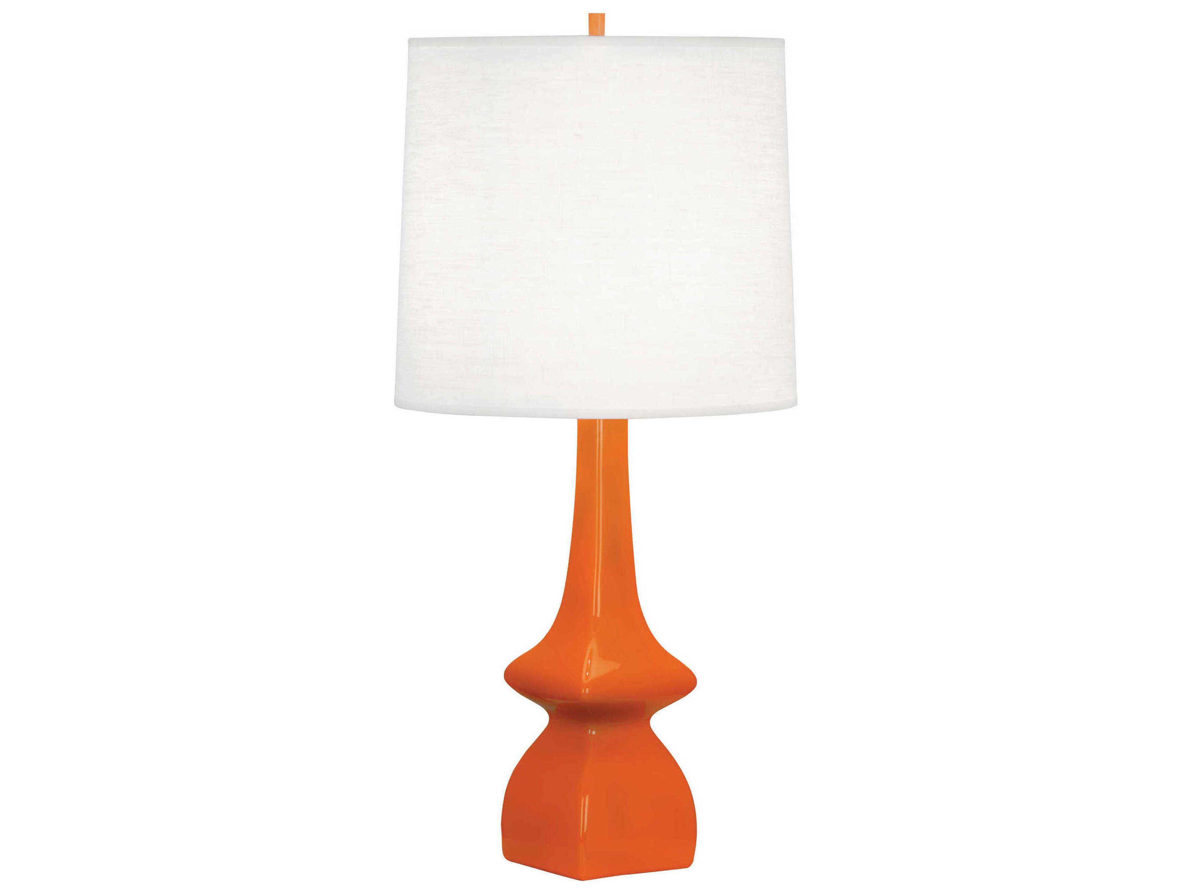 Robert Abbey Jasmine Pumpkin Glazed Orange Buffet Lamp