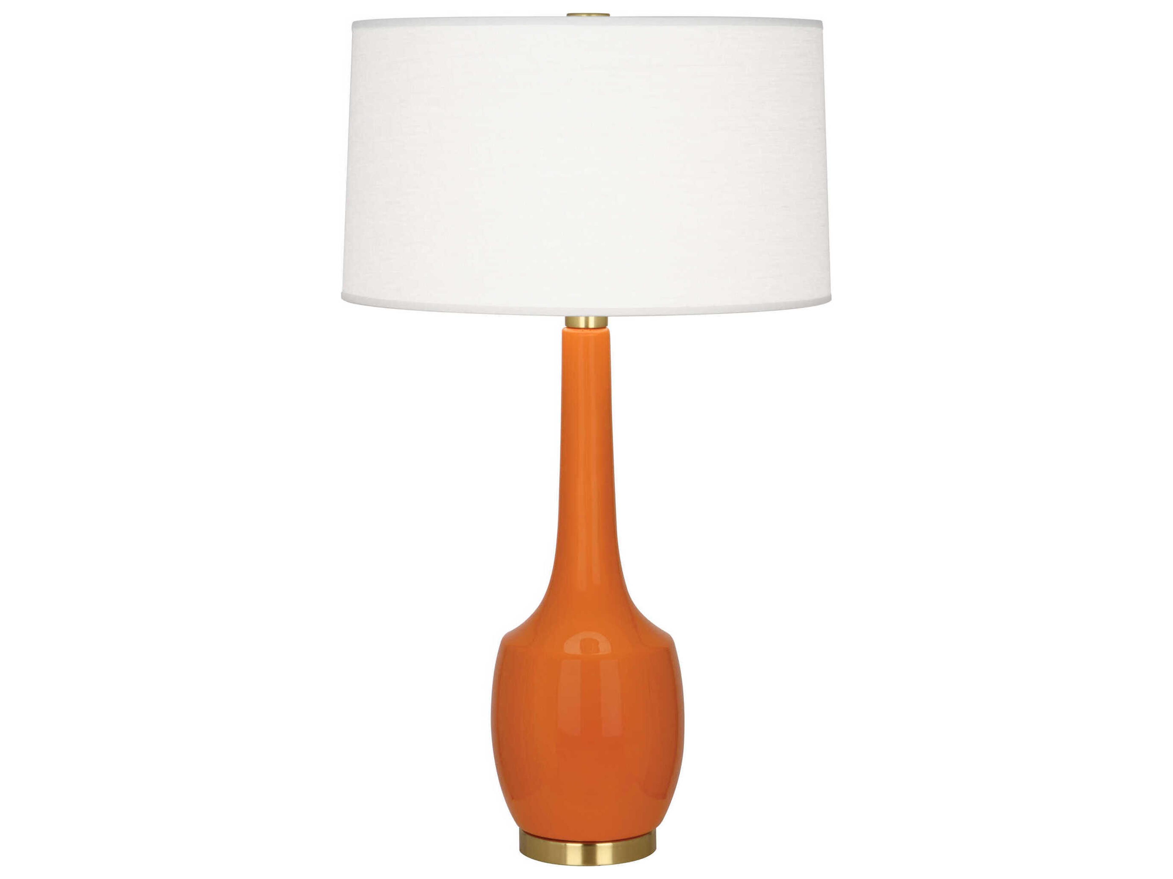 Robert Abbey Delilah Pumpkin Glazed Orange Buffet Lamp