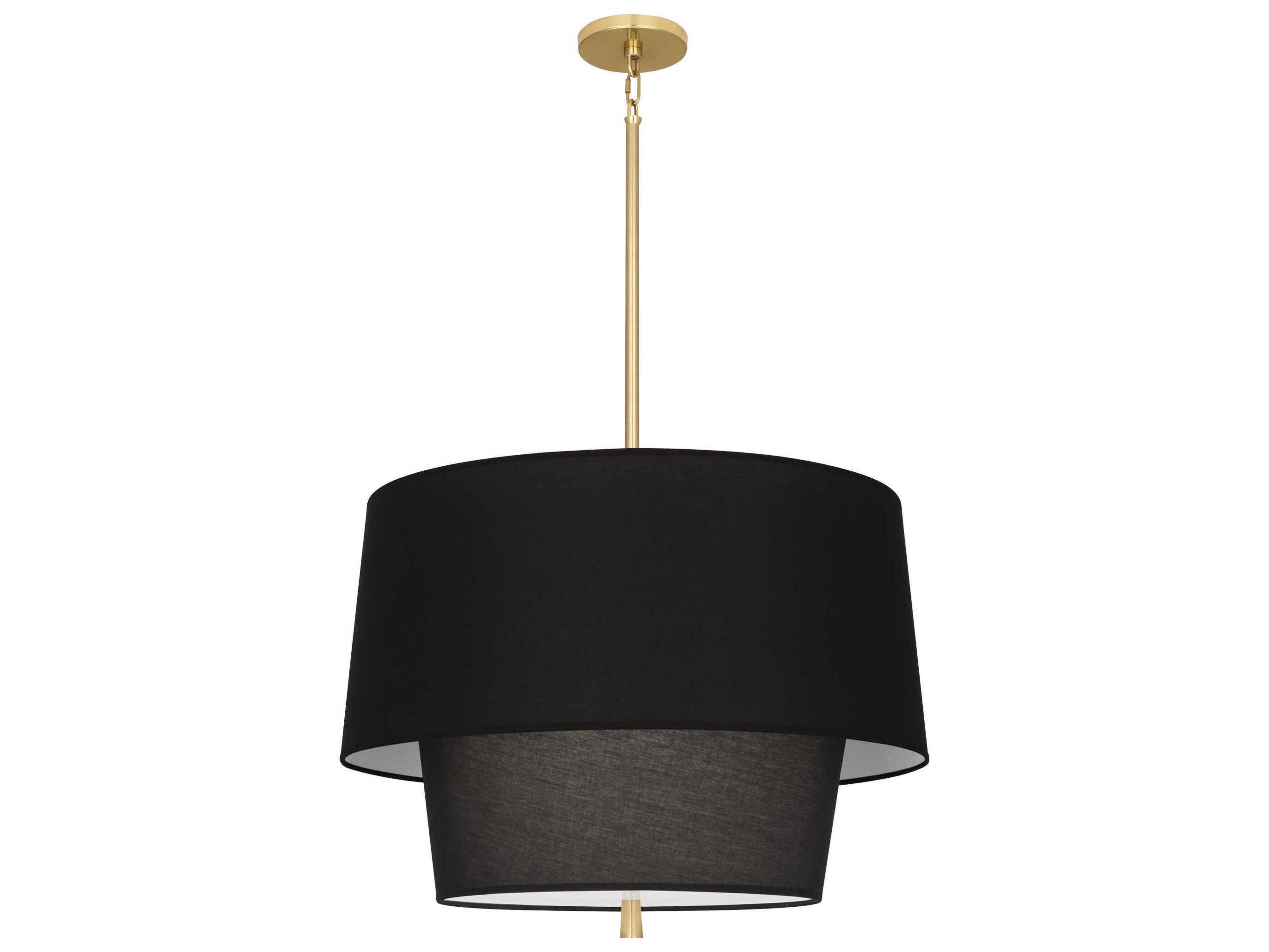 Robert Abbey Decker 3-Light Raven Black Pendant