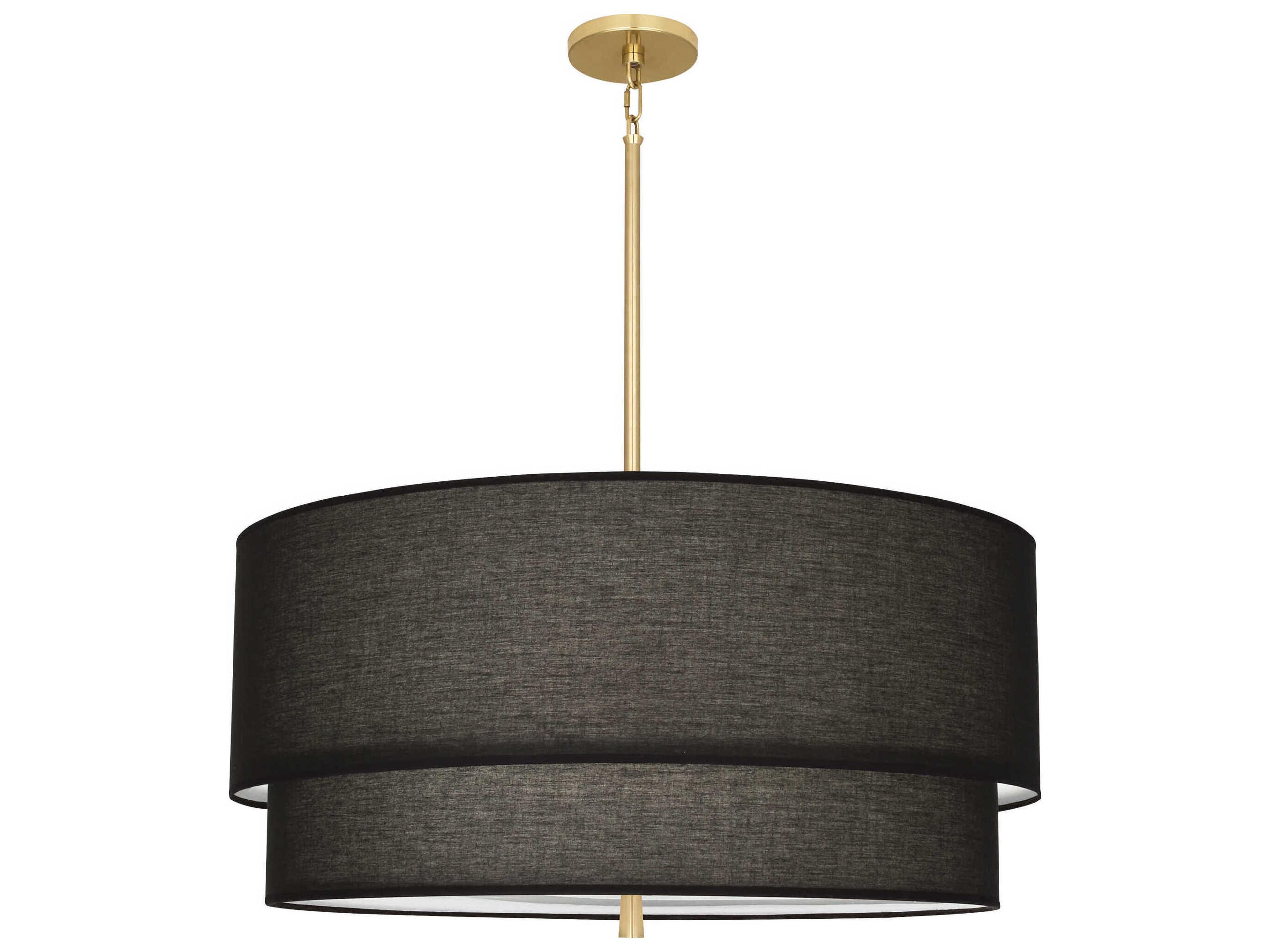 Robert Abbey Decker 3-Light Raven Black Pendant