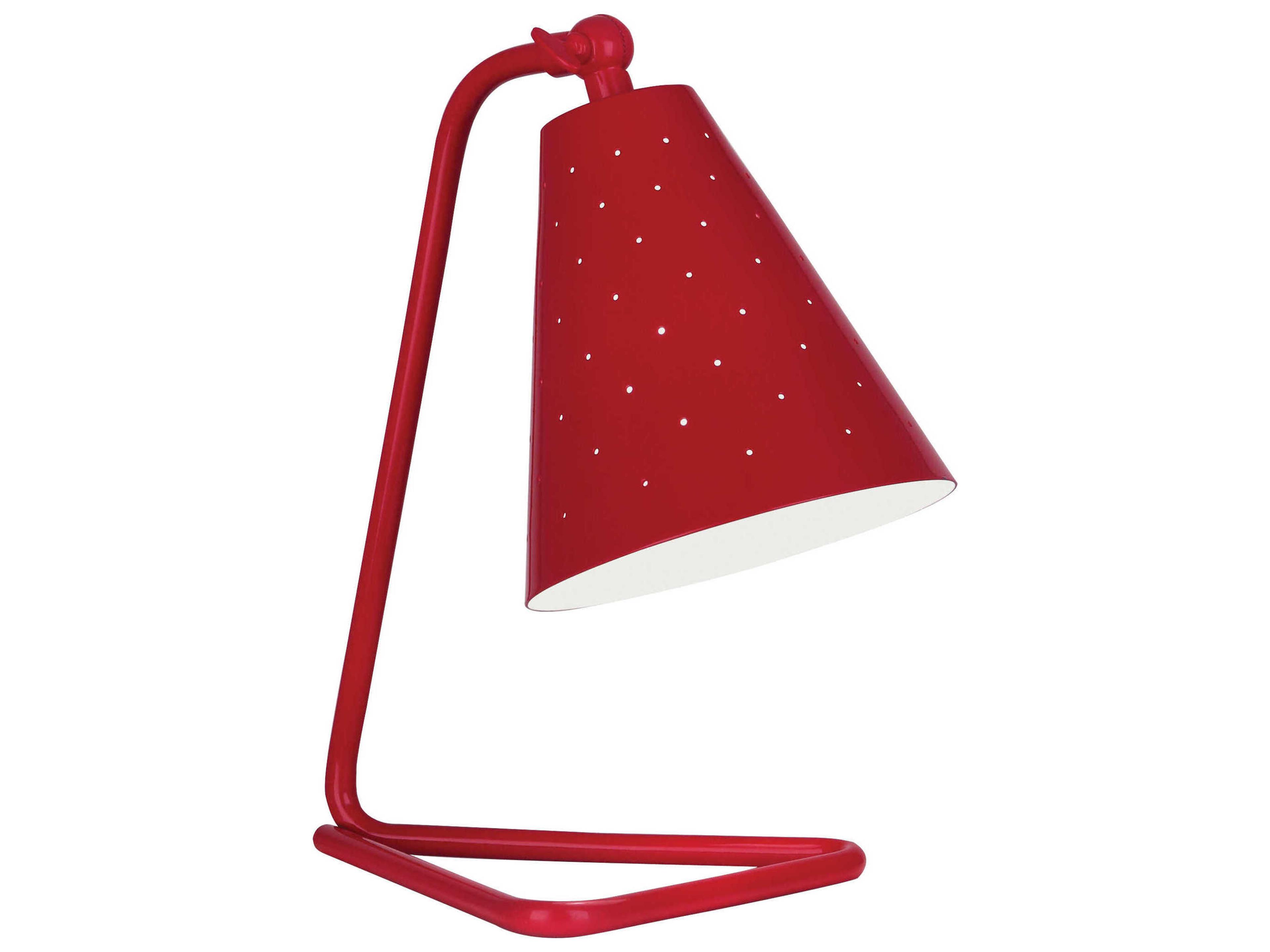 Robert Abbey Pierce Ruby Red Gloss Desk Lamp