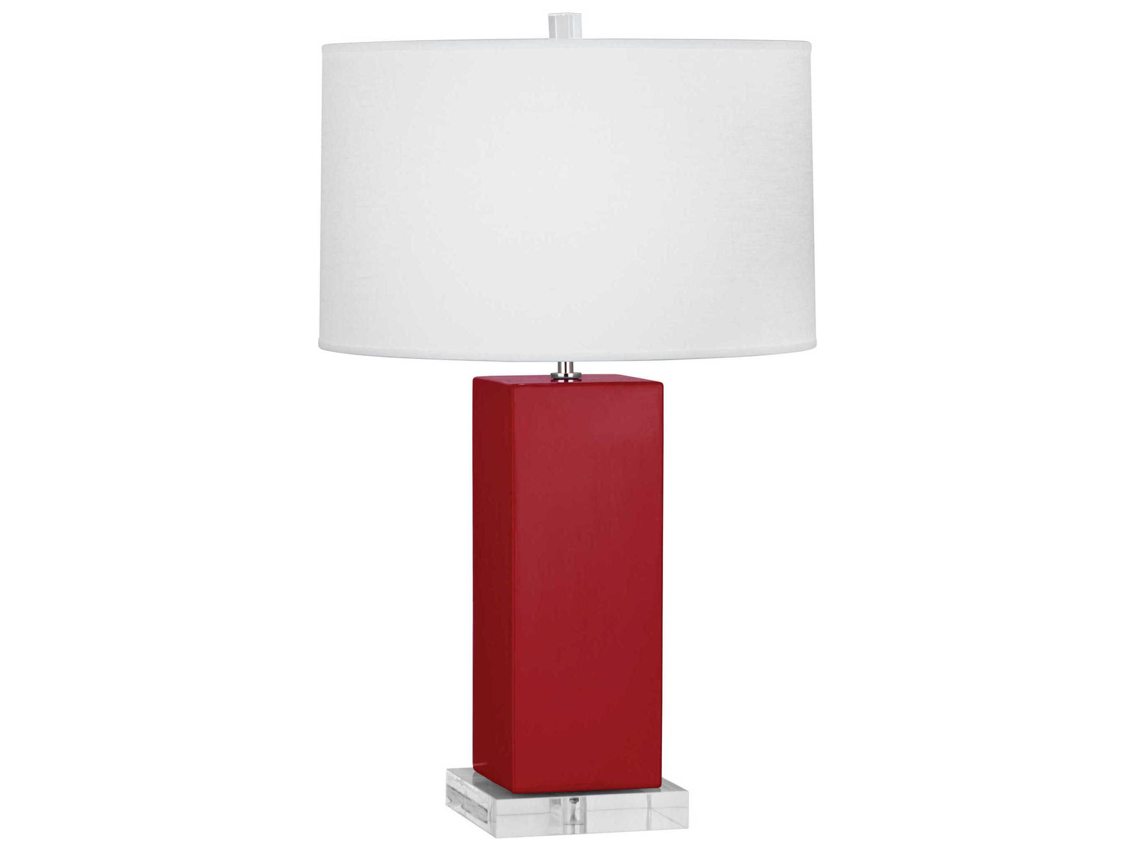 Robert Abbey Harvey Ruby Red Glazed Buffet Lamp