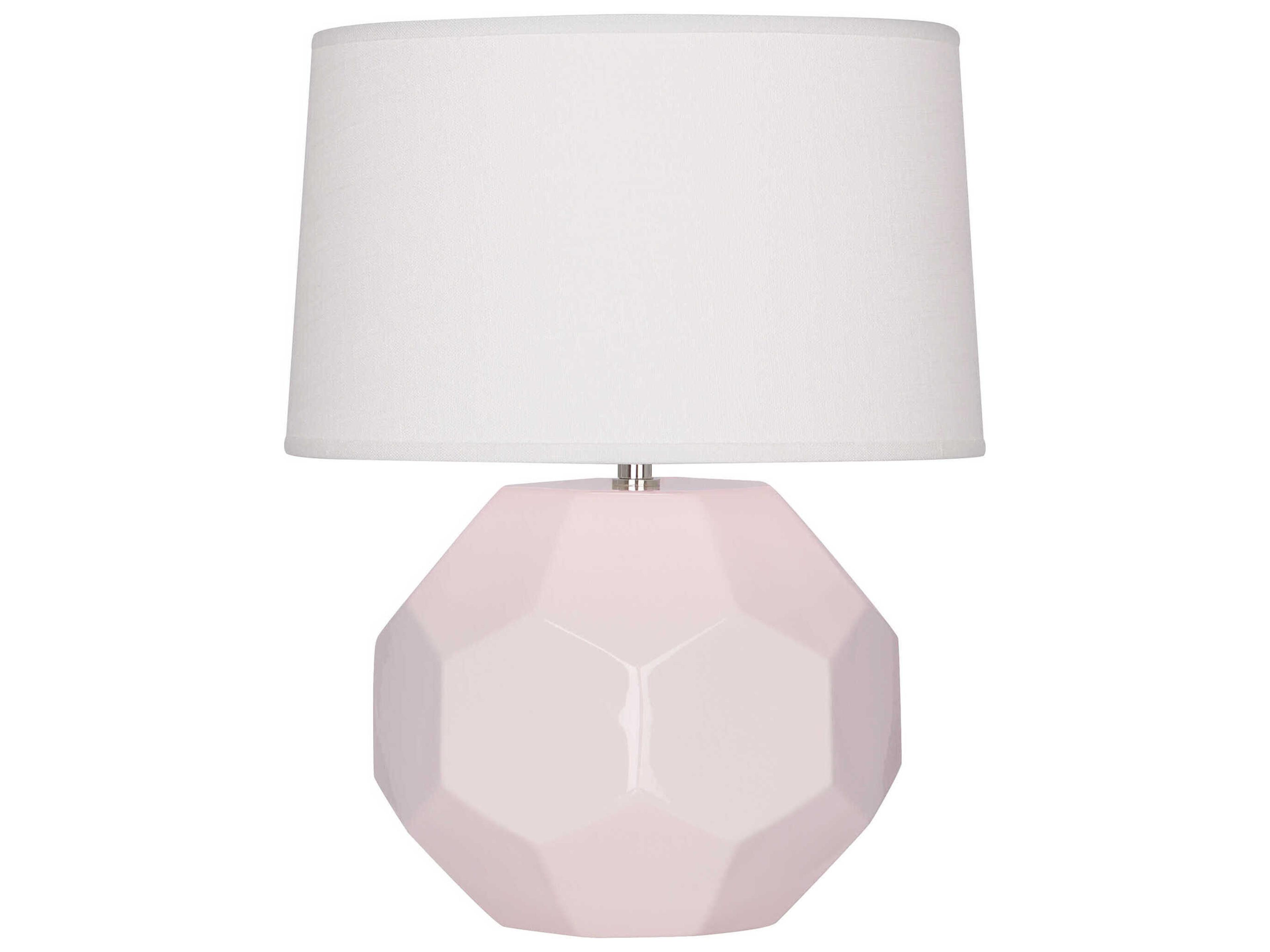 Robert Abbey Franklin Rose Water Glazed Pink Table Lamp