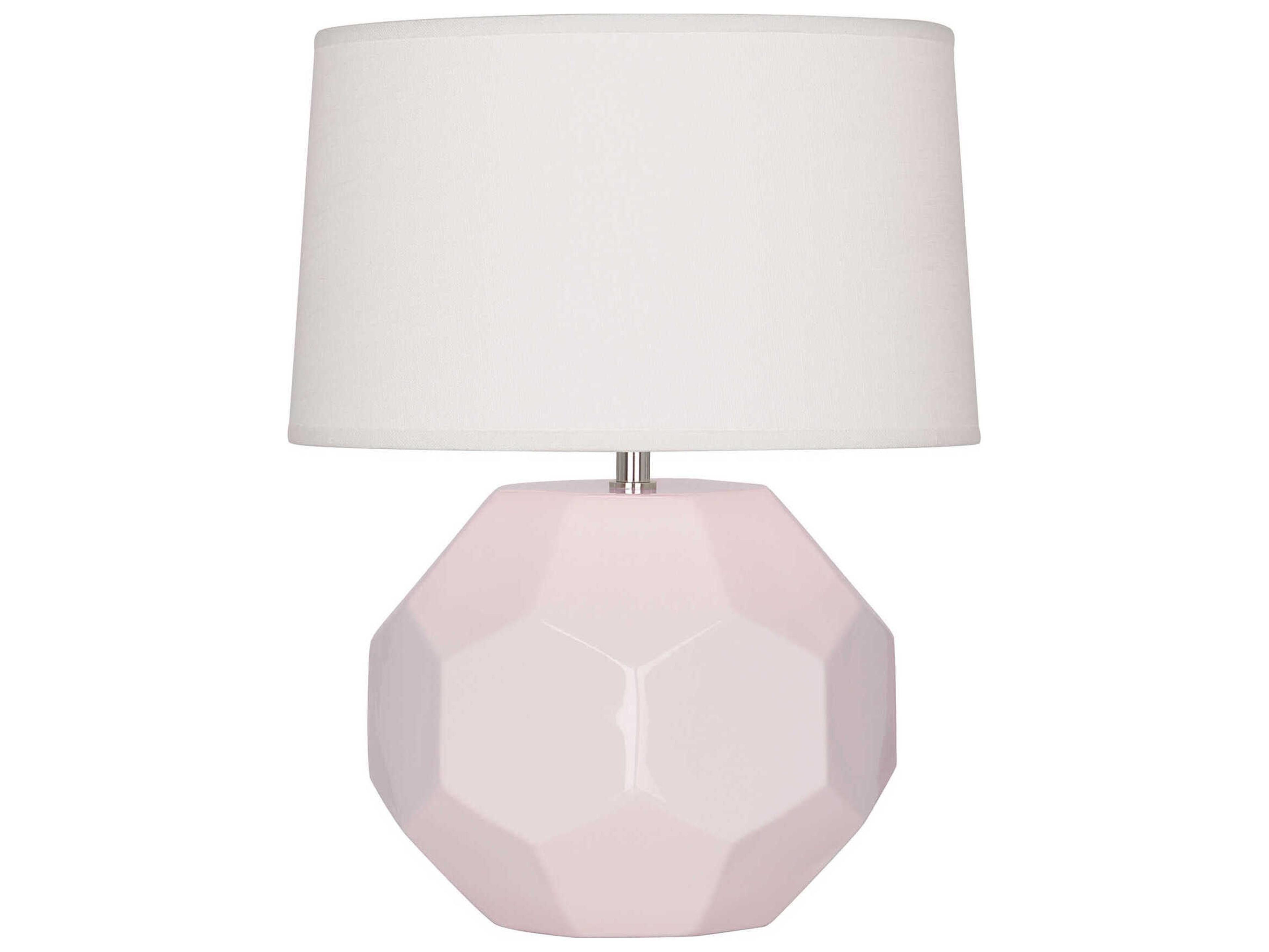 Robert Abbey Franklin Rose Water Glazed Pink Table Lamp
