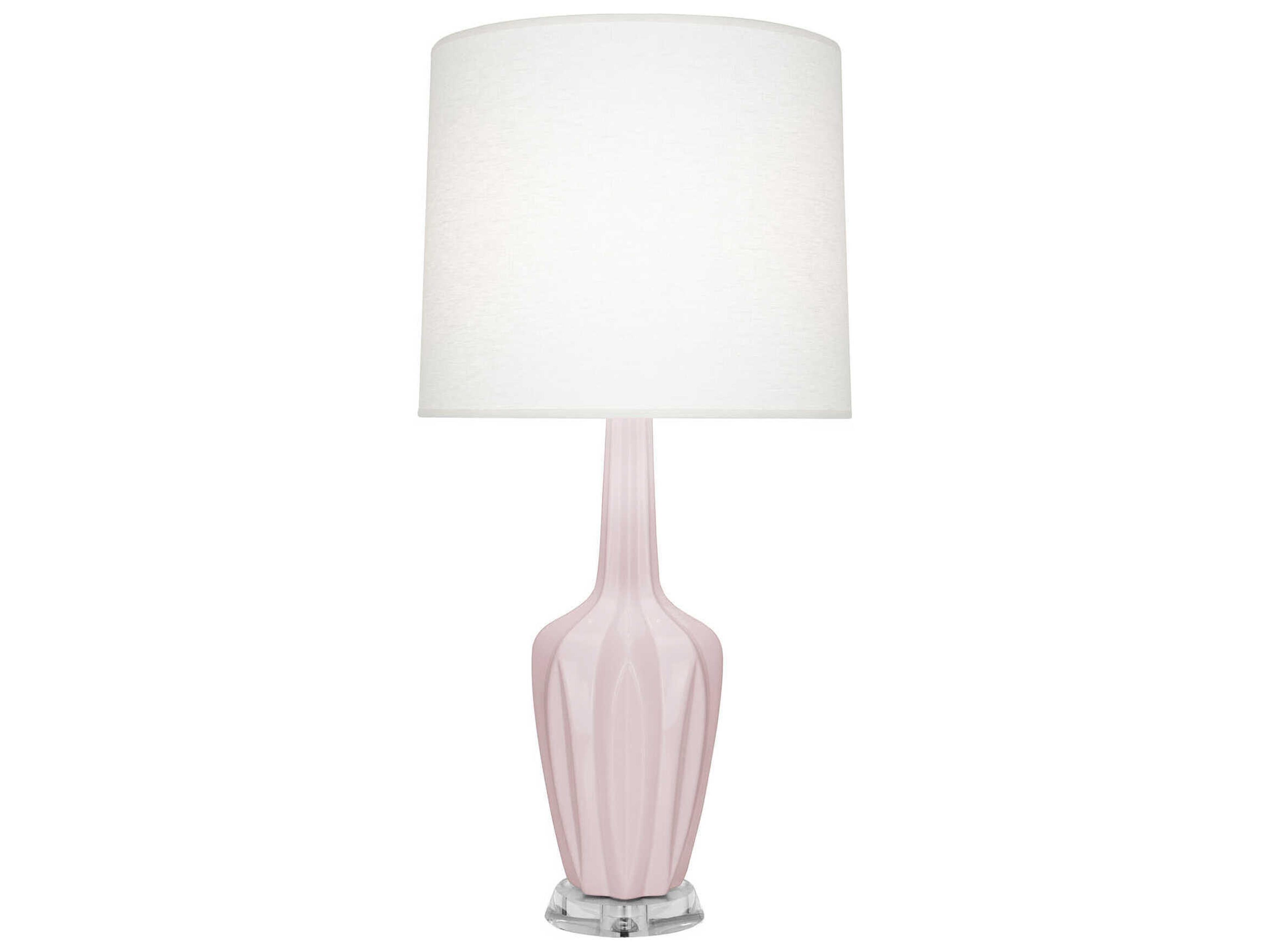 Robert Abbey Emma Rose Water Glazed Pink Buffet Lamp