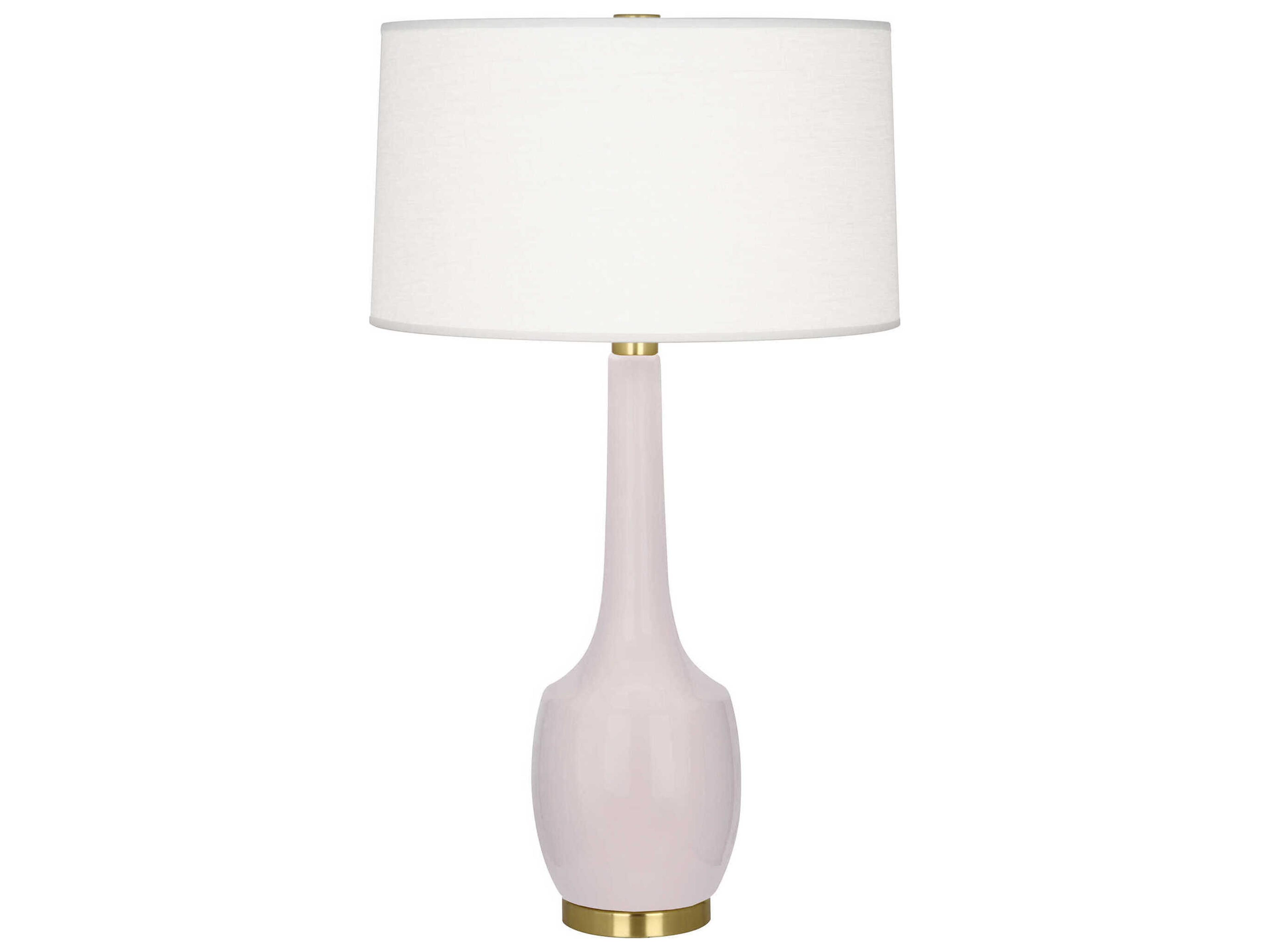 Robert Abbey Delilah Rose Water Glazed Pink Buffet Lamp
