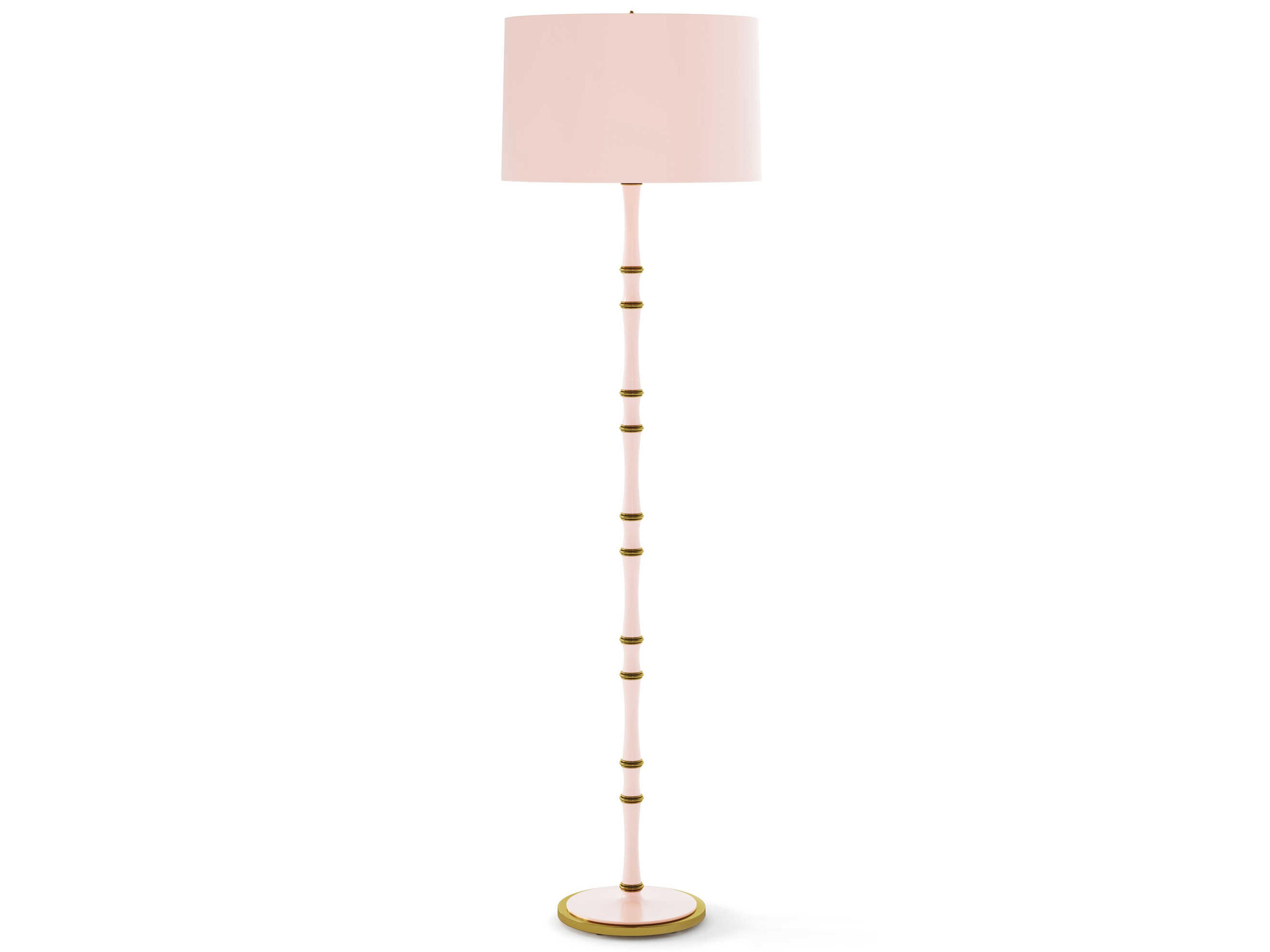 Robert Abbey Kane Rose Water Pink Floor Lamp