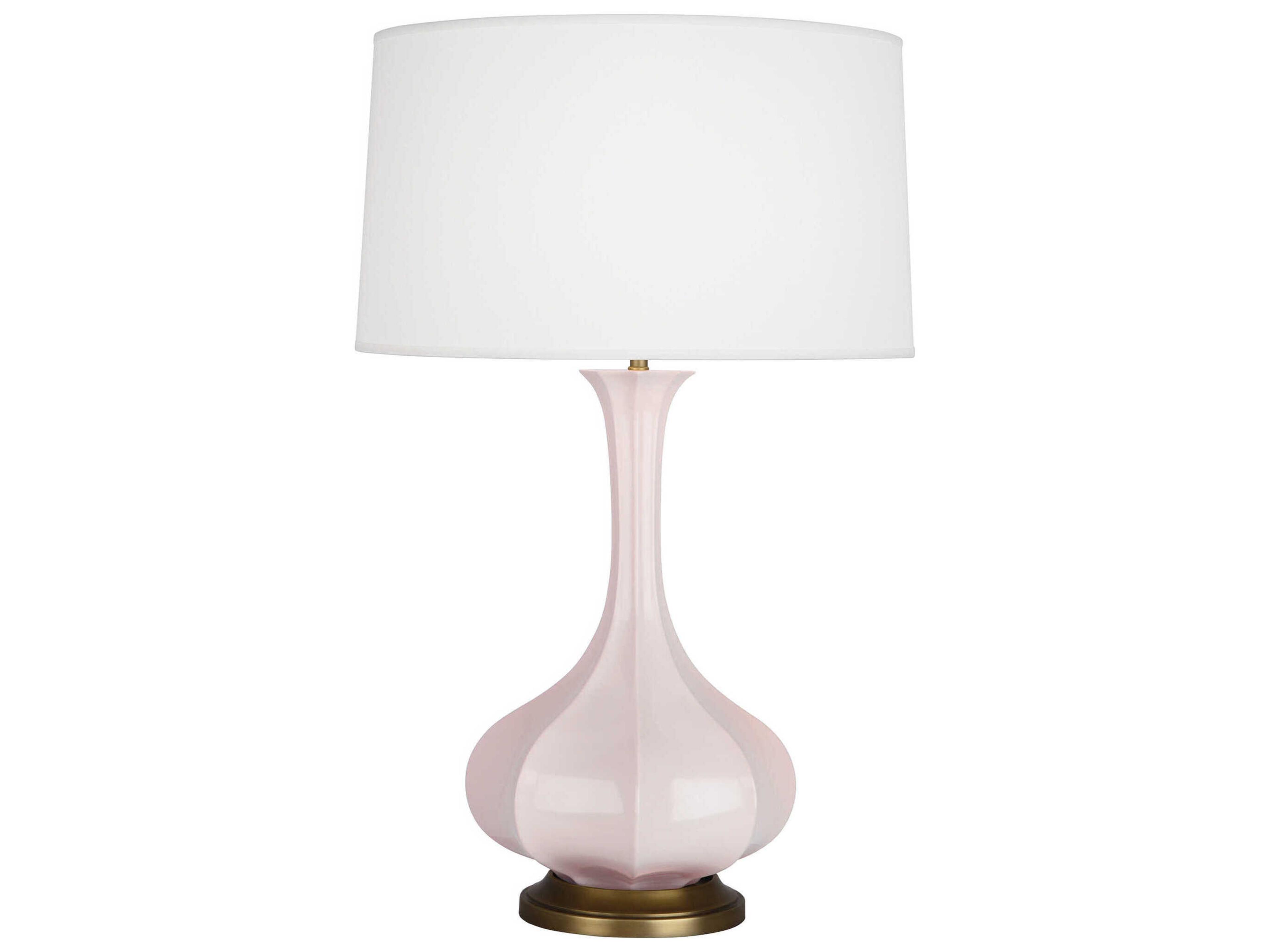 Robert Abbey Pike Rose Water Glazed Pink Buffet Lamp