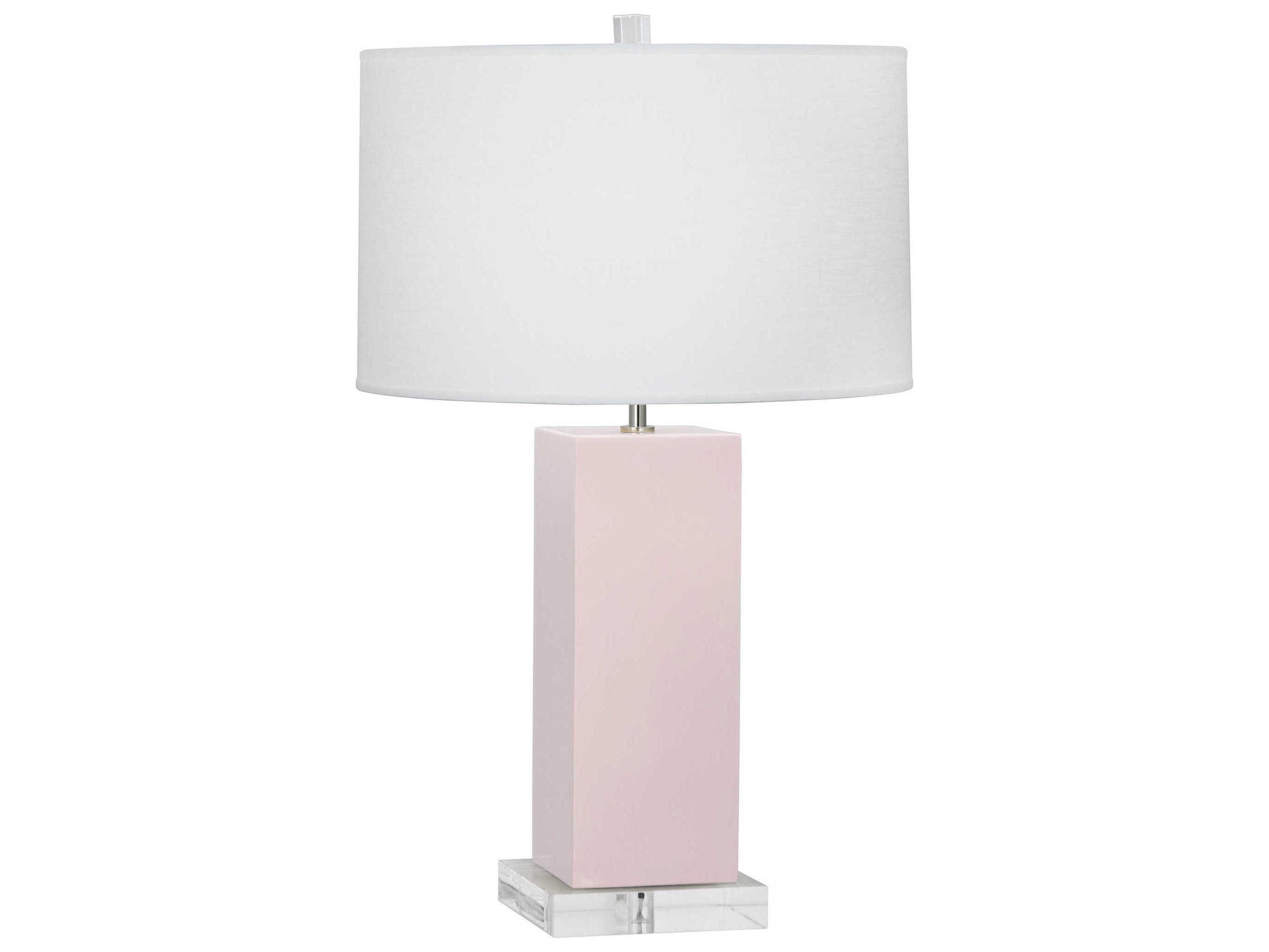 Robert Abbey Harvey Rose Water Glazed Pink Buffet Lamp