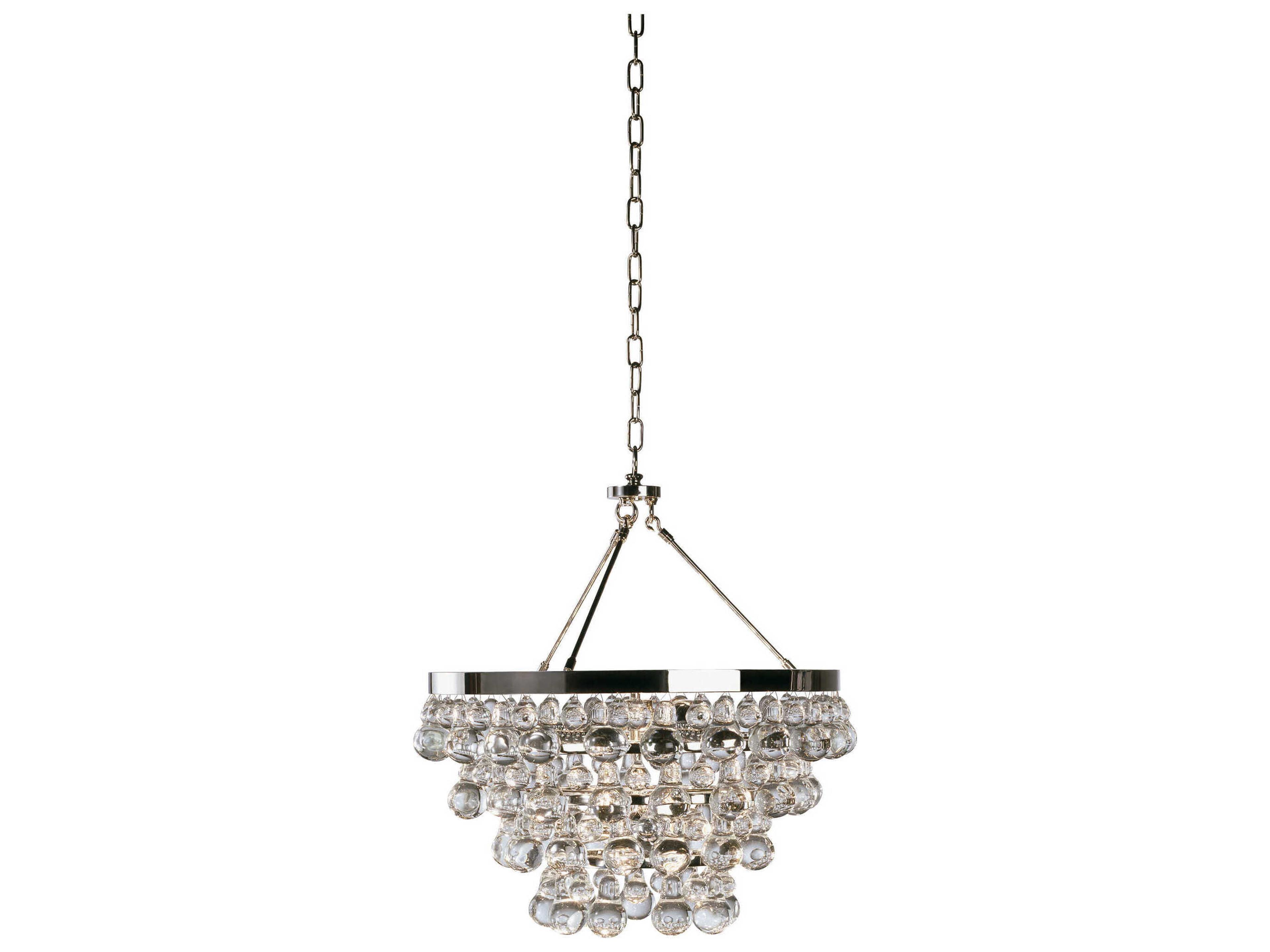 Robert Abbey Bling 4-Light Polished Nickel Chandelier