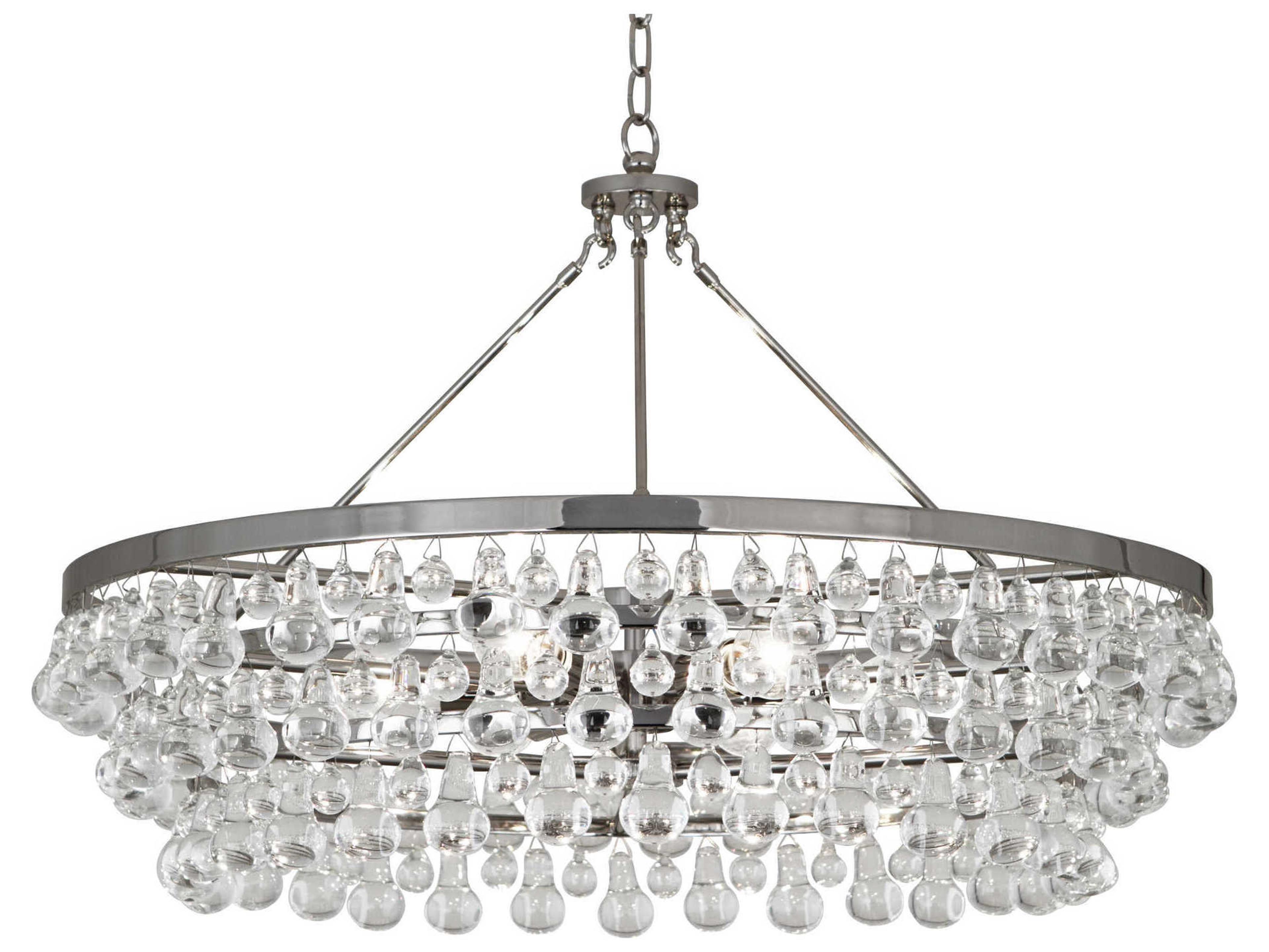 Robert Abbey Bling 6-Light Polished Nickel Round Chandelier
