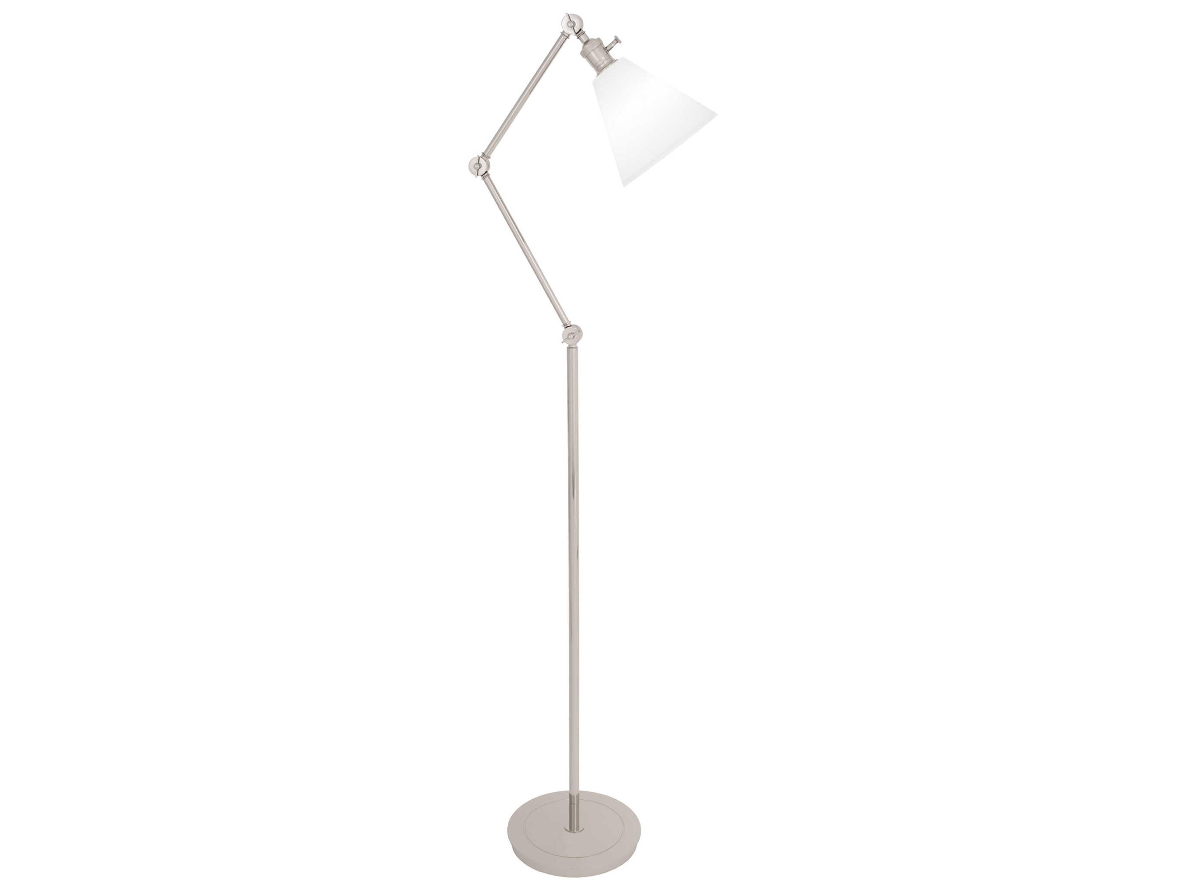 Robert Abbey Alloy Polished Nickel Floor Lamp