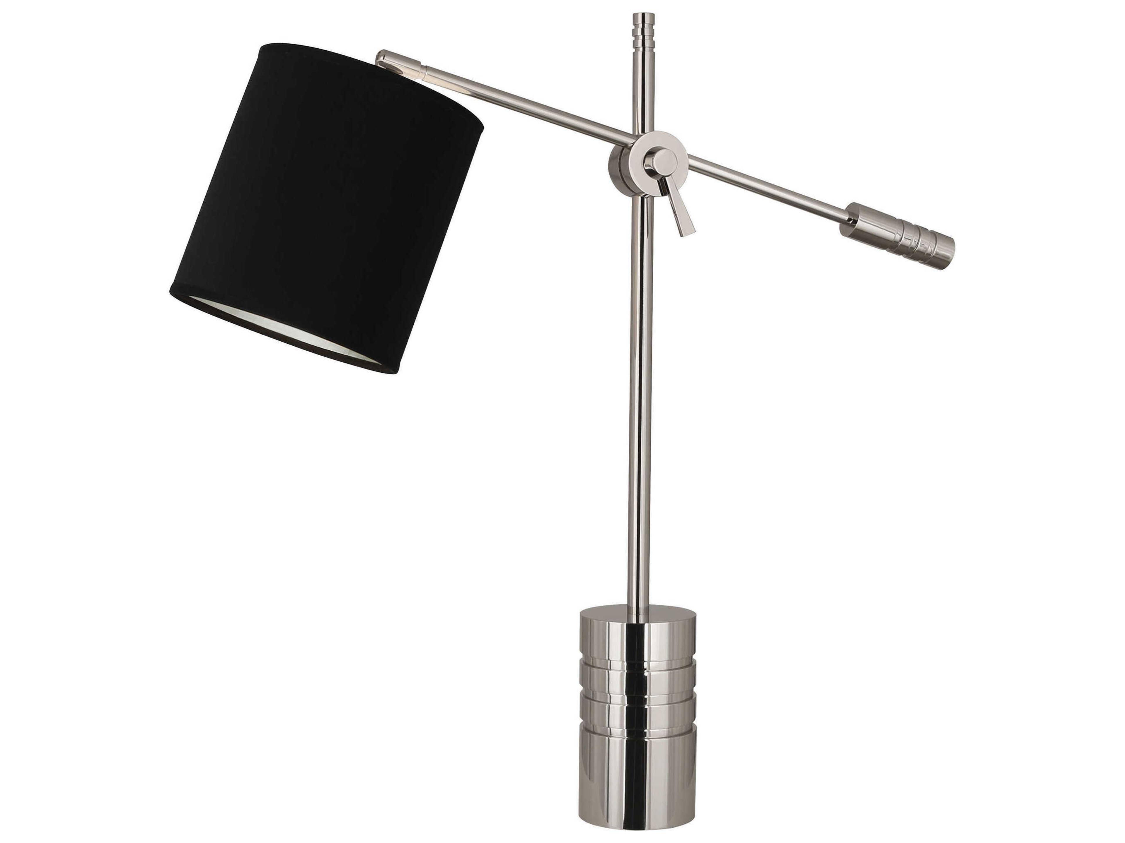 Robert Abbey Campbell Polished Nickel Desk Lamp